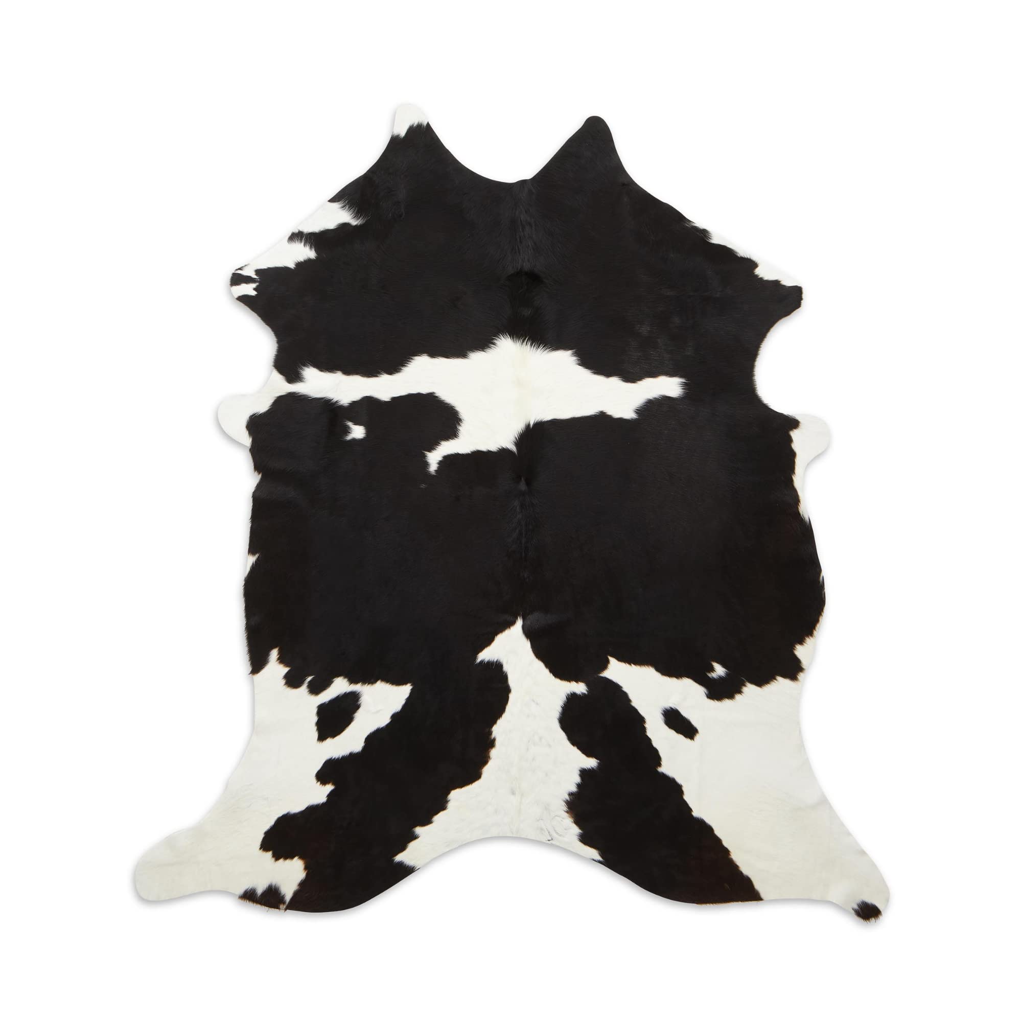 Premium Black and White Cowhide Rug - Handcrafted Grade A Natural Cowhide, Sustainably Sourced & Durable - Extra Large 7.5 x 6.5 ft - Perfect for Living Room, Bedroom, or Office Decor