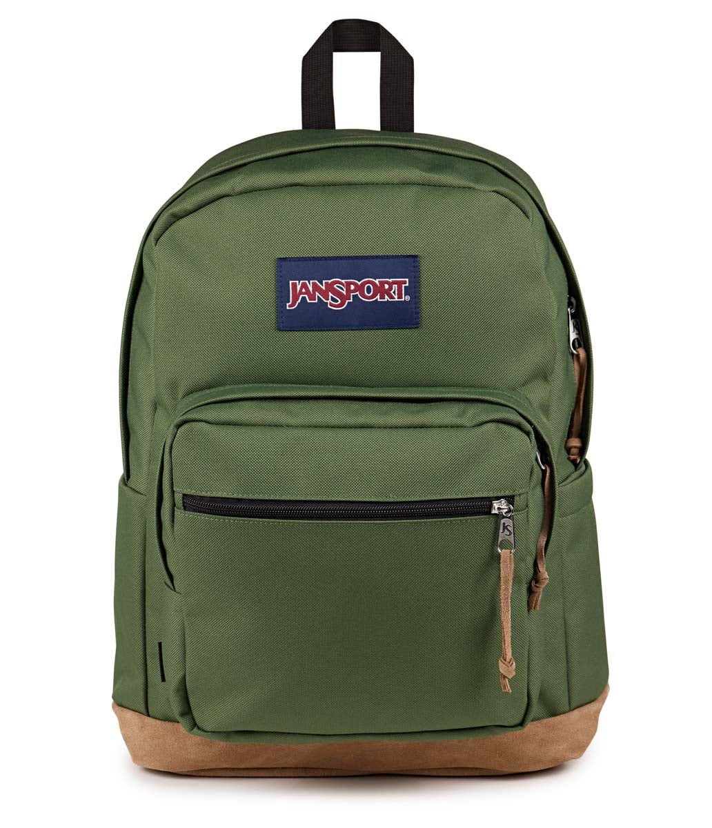 JanSport Right Pack Backpack - Durable School & Travel Backpack with Laptop Compartment (Cargo Green) - Perfect for College, Work & Outdoor Adventures