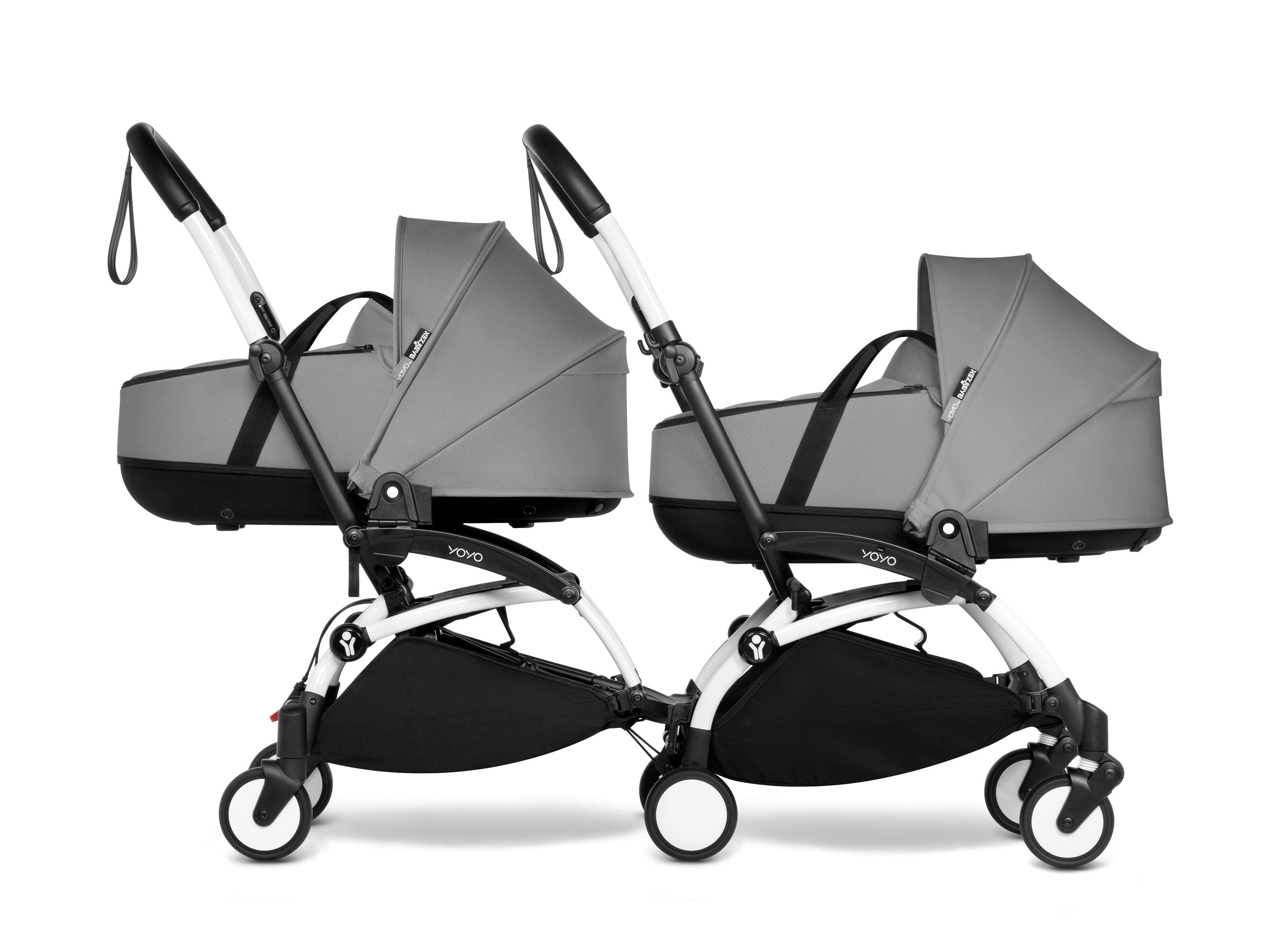 Stokke YOYO 3 Double Stroller with Bassinet - Lightweight Compact Travel Stroller for Twins - Perfect for Air Travel, City Walks & Outdoor Adventures