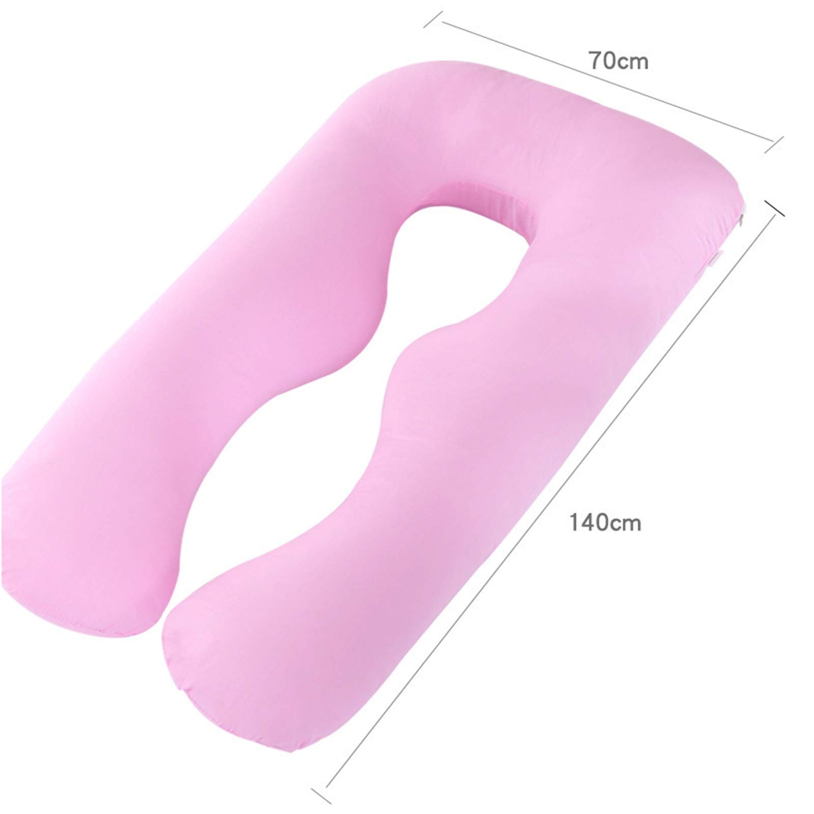 U-Shaped Maternity Full Body Pregnancy Pillow for Back, Hip & Leg Pain Relief - Soft Washable Cotton Cover, Dark Blue - Perfect for Side Sleeping & Comfort During Pregnancy