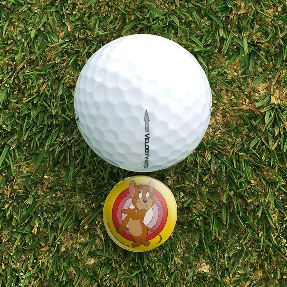 Tom and Jerry Jerry Character Golf Hat Clip with Magnetic Ball Marker - Fun Cartoon Golf Accessory for Fans - Perfect for Golf Courses, Tournaments, and Casual Play