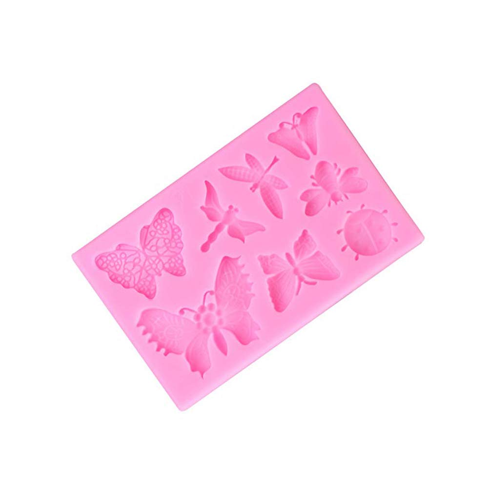 UPKOCH Nonstick Silicone Cake Molds - Insect Butterfly Dragonfly Chocolate Candy Molds for DIY Baking, Handmade Desserts - Perfect for Birthday Parties, Wedding Favors, and Holiday Treats