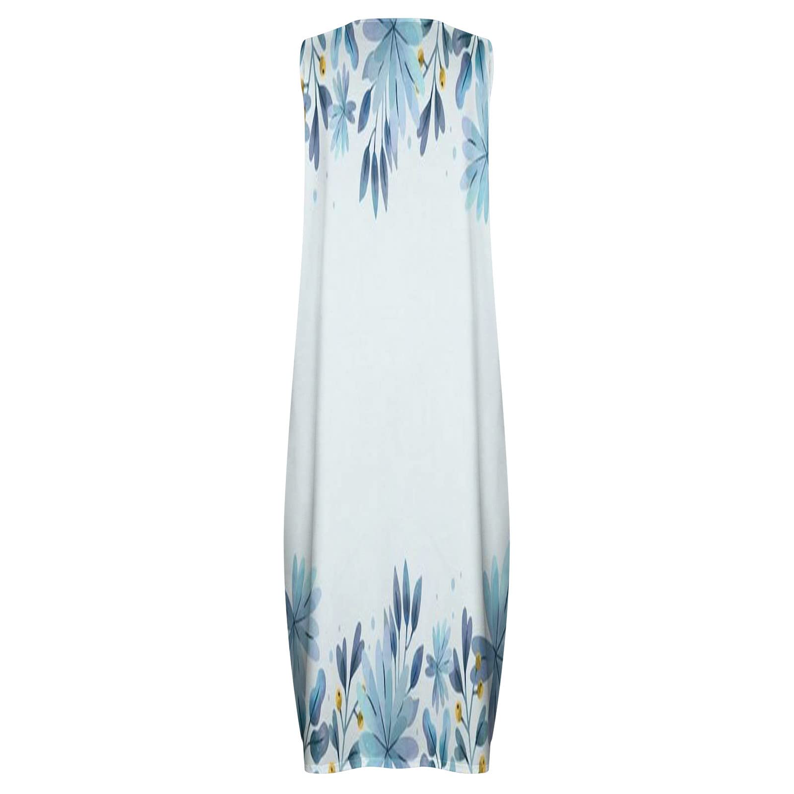 Trendy Floral Printed V-Neck Summer Dresses for Women 2024 - Casual Loose Fit Long Maxi Dresses for Vacation, Beach, Party & Everyday Wear