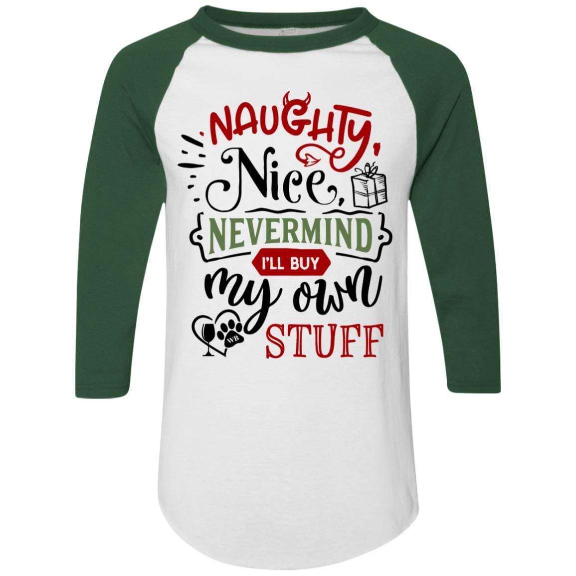 WineyBitches.Co Colorblock Raglan Jersey - Trendy Baseball Tee for Women | Soft & Comfortable Long Sleeve Shirt | Perfect for Casual Wear, Girls Night Out & Wine Tasting Events