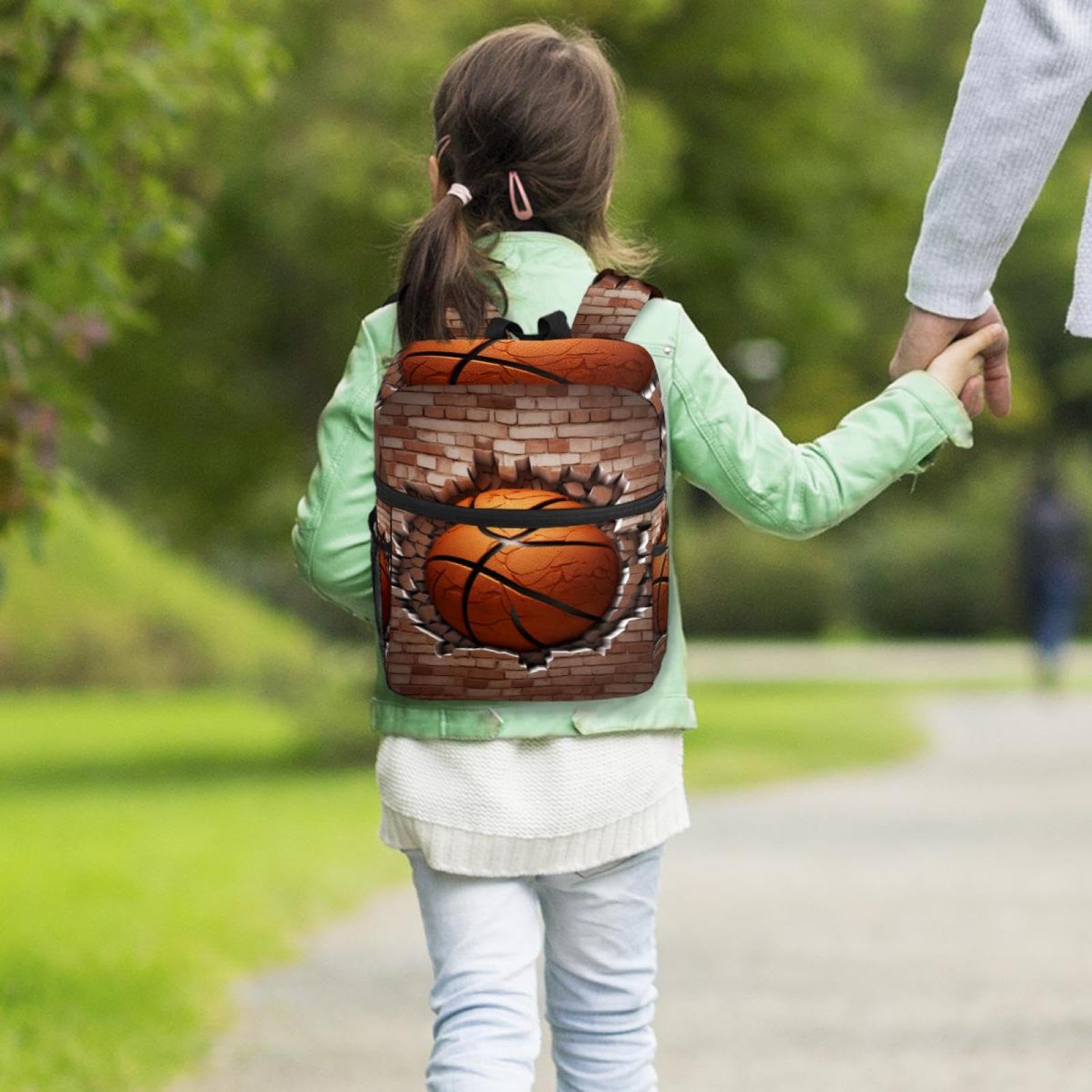 Best Travel & Work Backpack for Men & Women - Durable Ball Basketball Wall Texture Design - Perfect for Commuting, Gym, School & Outdoor Adventures