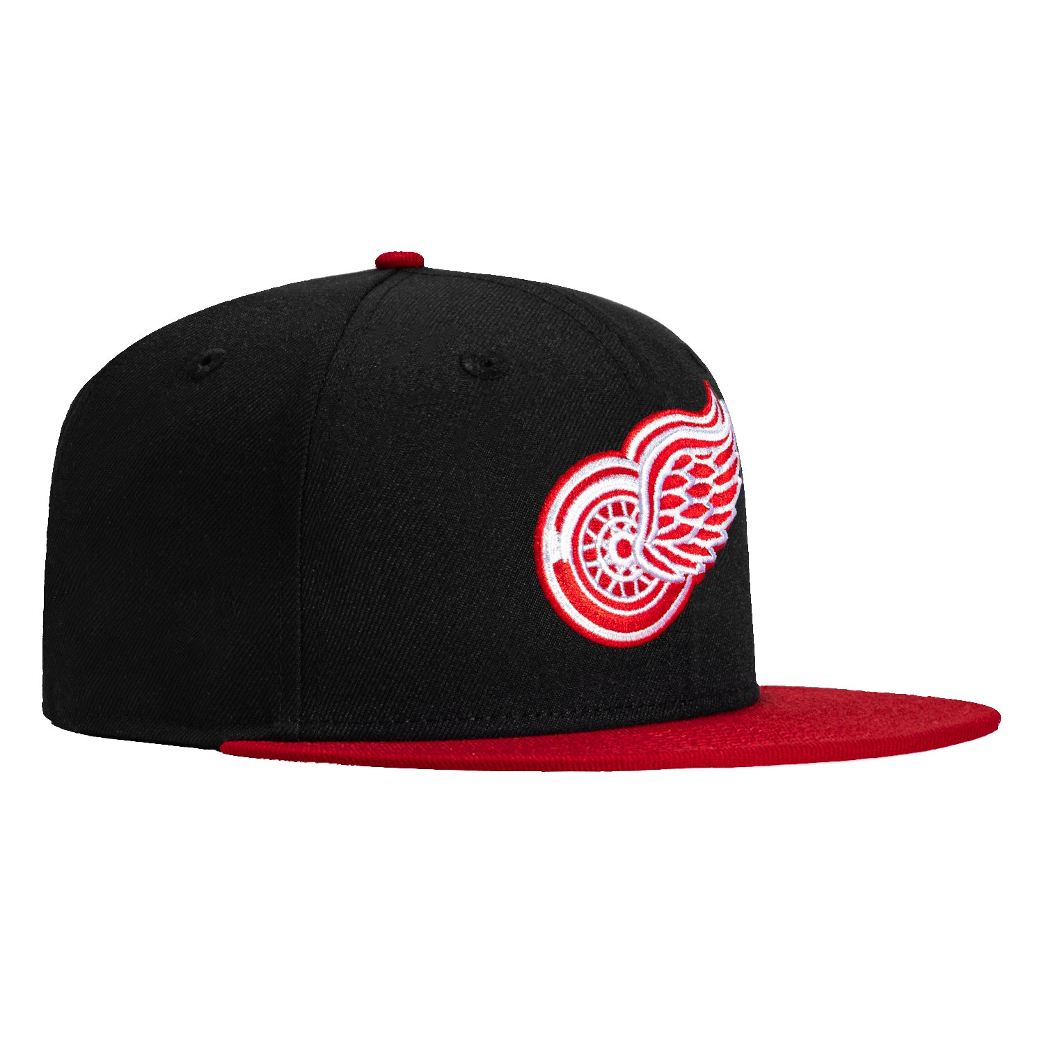New Era 59Fifty Detroit Red Wings Snapback Hat - Black & Red Adjustable Baseball Cap for Men & Women - Perfect for Sports Fans, Streetwear & Casual Outfits