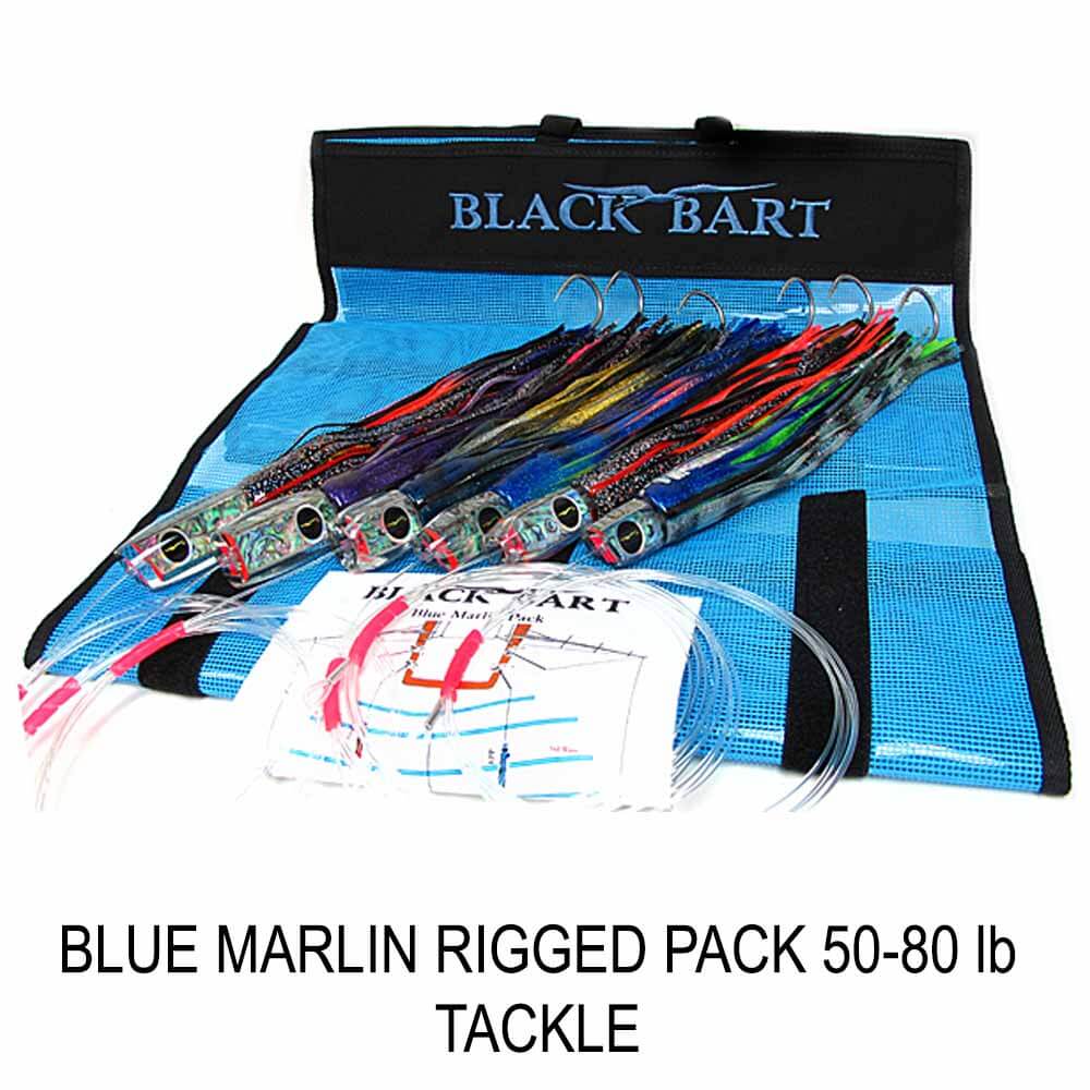 Premium Black Bart Blue Marlin Fishing Lure Pack - Saltwater Trolling Lures for Offshore Game Fishing - Perfect for Deep Sea Fishing, Marlin, Tuna & Big Game Fish