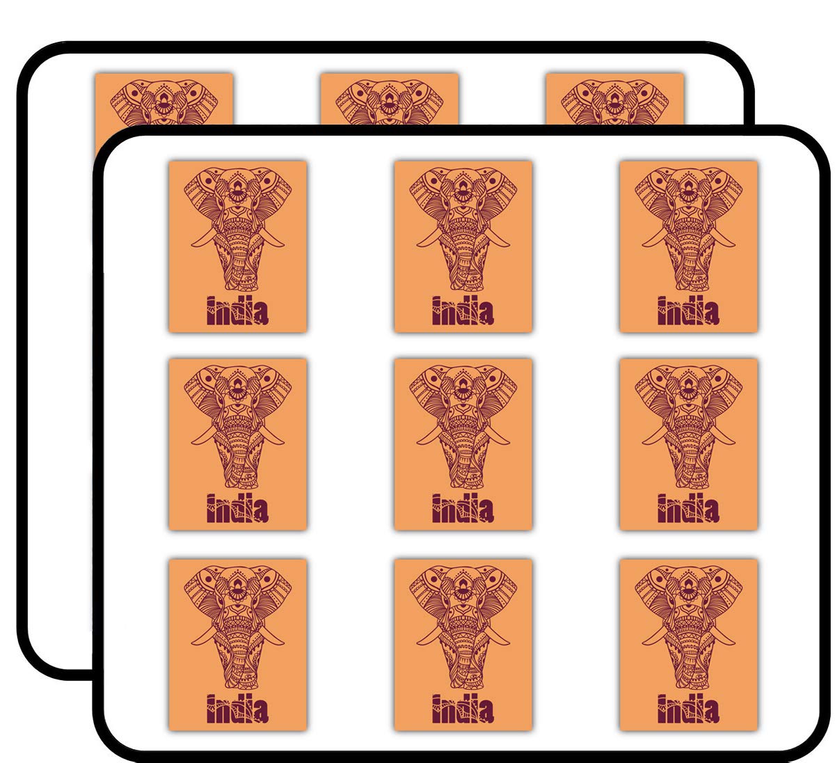 18 Pack India Elephant Pattern 2