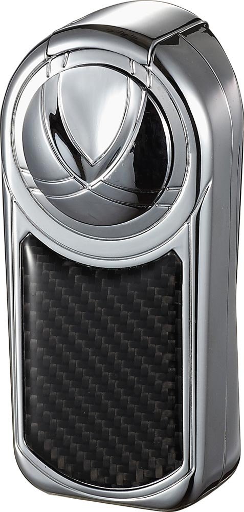 Premium Visol Dobrev III Triple Torch Flame Carbon Fiber Cigar Lighter - Windproof Butane Lighter for Cigars, Cigarettes & Outdoor Use (Perfect for Travel, Camping & Gifts)