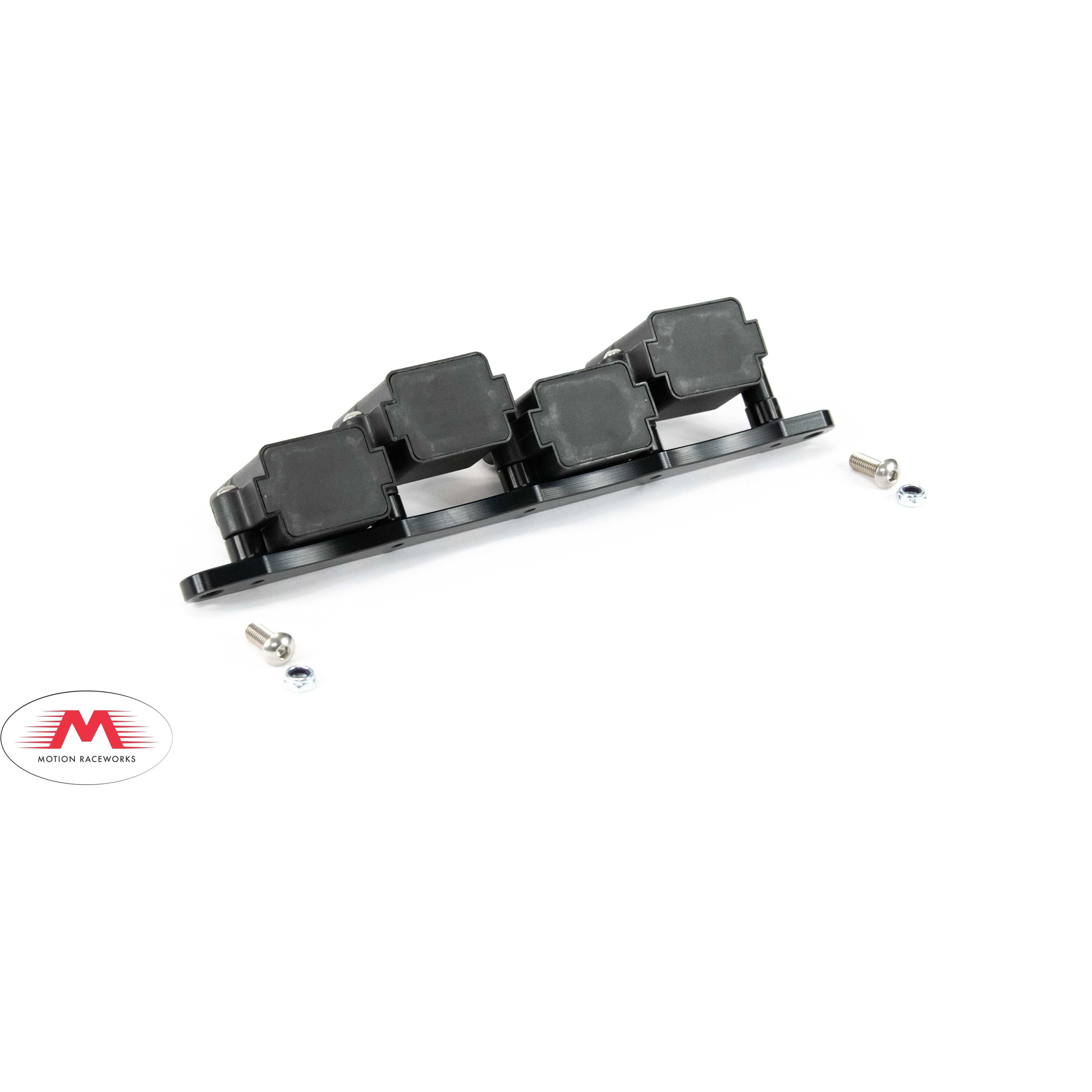 Motion Raceworks Billet Fueltech FT Spark MSD Pro 600 CDI Coil Mounts (Pair) - High-Performance Ignition Coil Brackets for Racing & Off-Road Vehicles - Perfect for Drag Racing, Drifting & Performance Upgrades