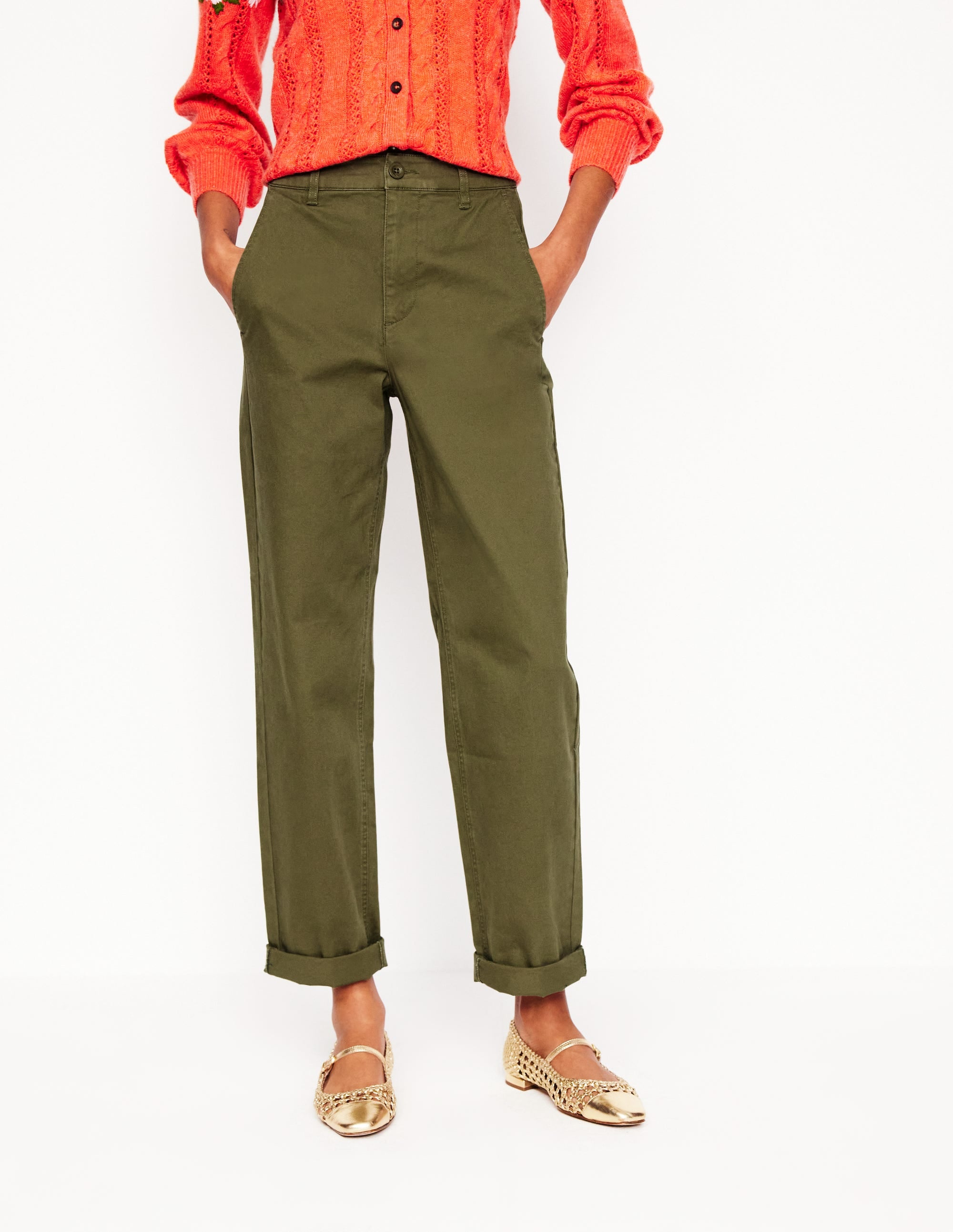 Barnsbury Men's Chino Pants - Classic Fit Casual Trousers in Woodland Green | Perfect for Office, Business Casual & Everyday Wear