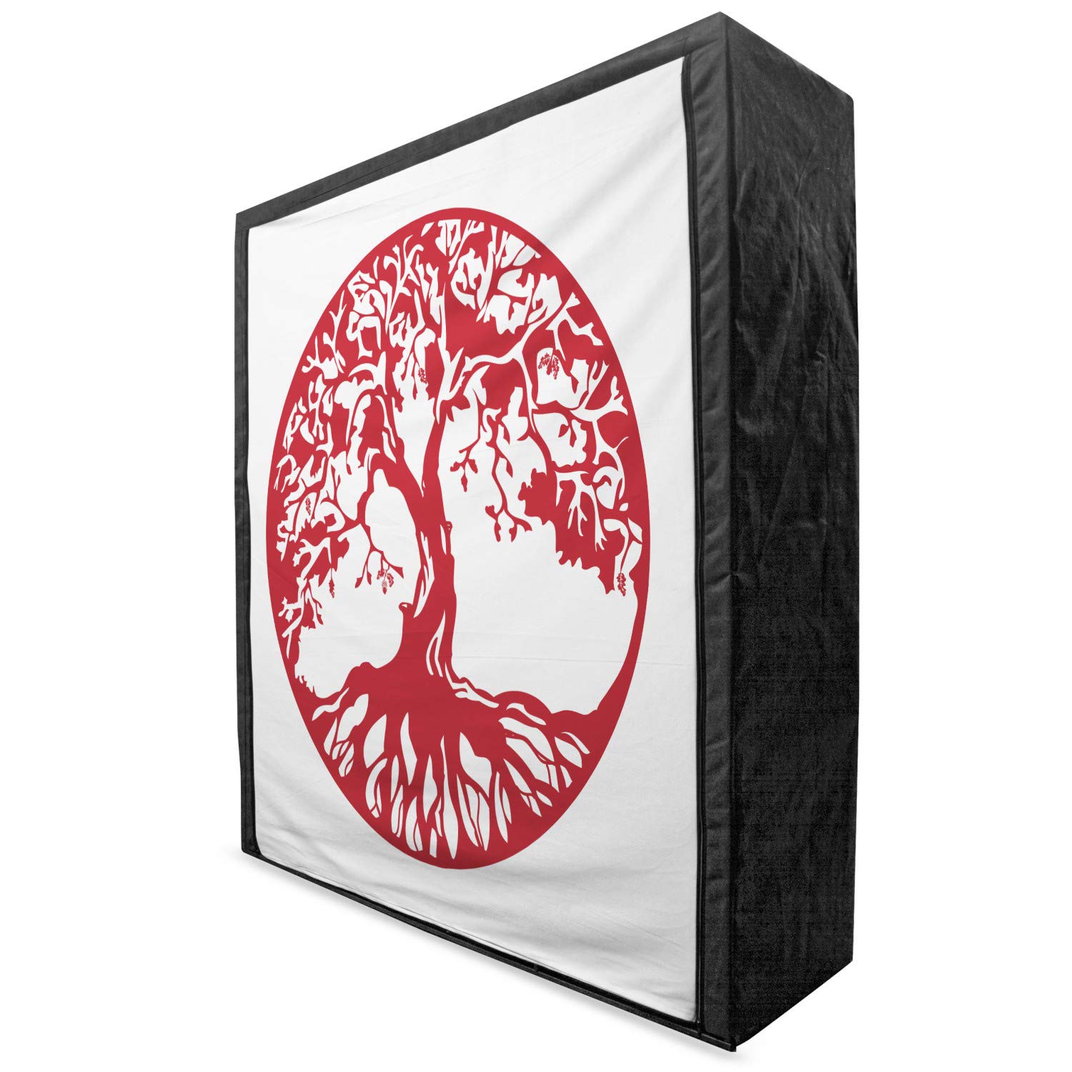 Ambesonne Portable Fabric Wardrobe with Shelves - 59