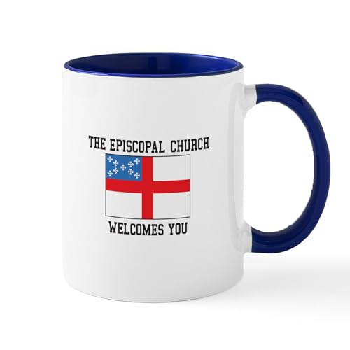 White/Navy Inside - The Episcopal Church Welcomes You Mugs