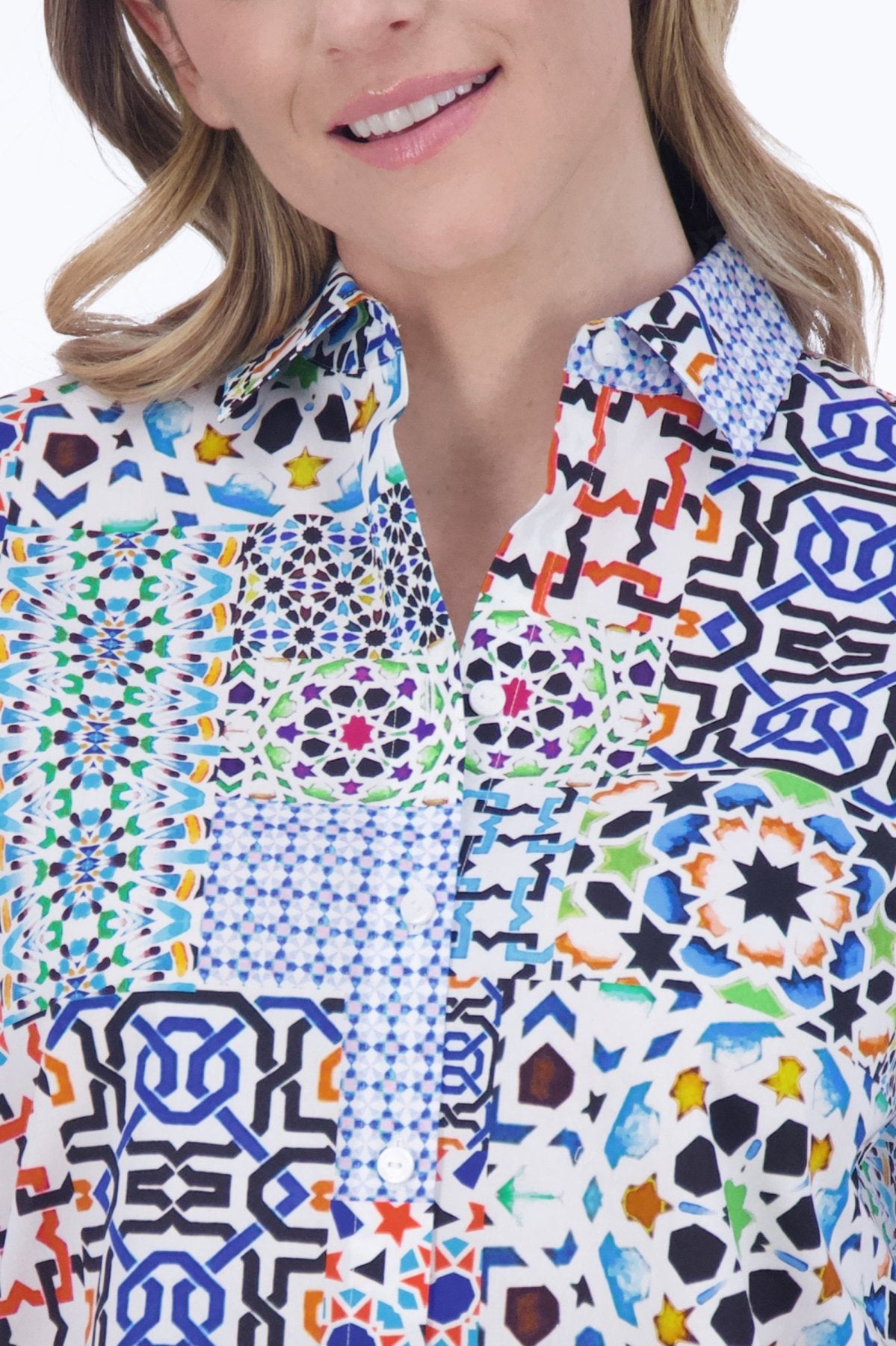 Kelly Intertwine 3/4 Sleeve Blouse for Women - Stylish Casual & Office Wear - Perfect for Spring Summer Fashion and Business Attire