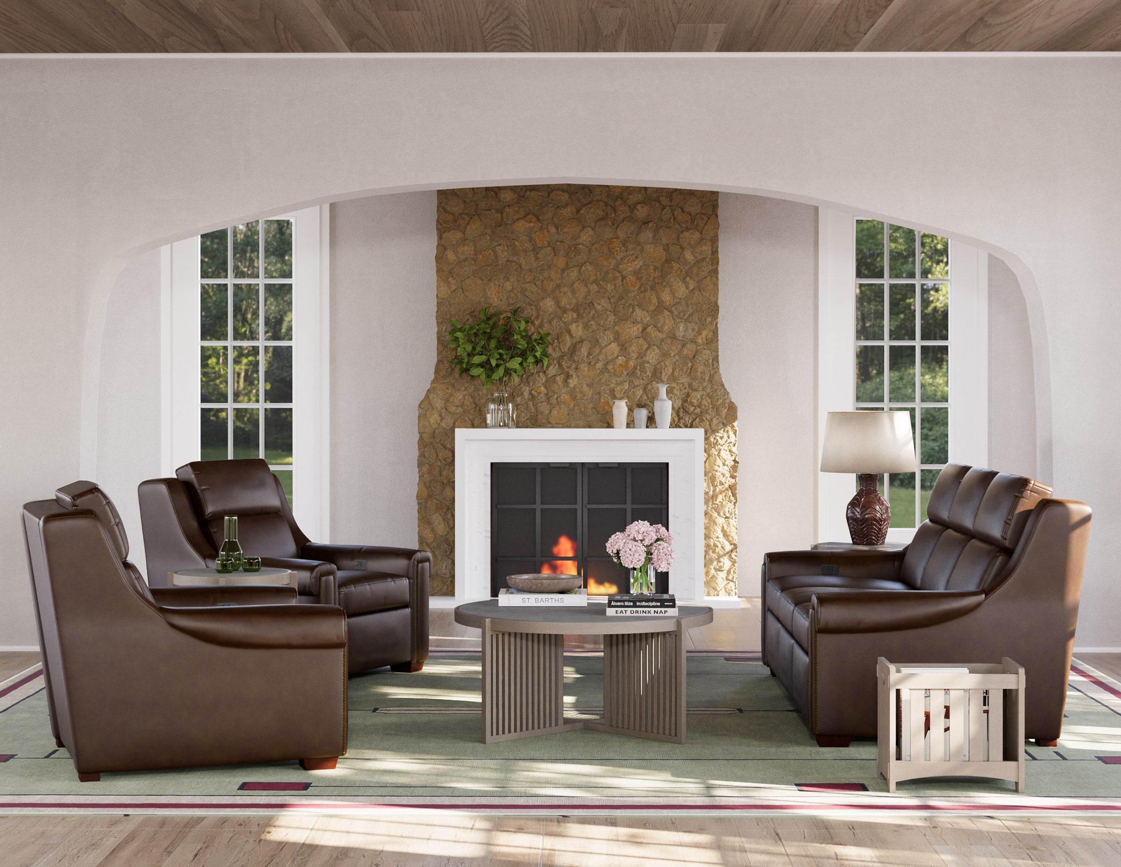 Chester Power Wall Recliner Chair - Electric Lift Reclining Sofa with Massage & Heat for Living Room, Home Theater, and Bedroom Comfort