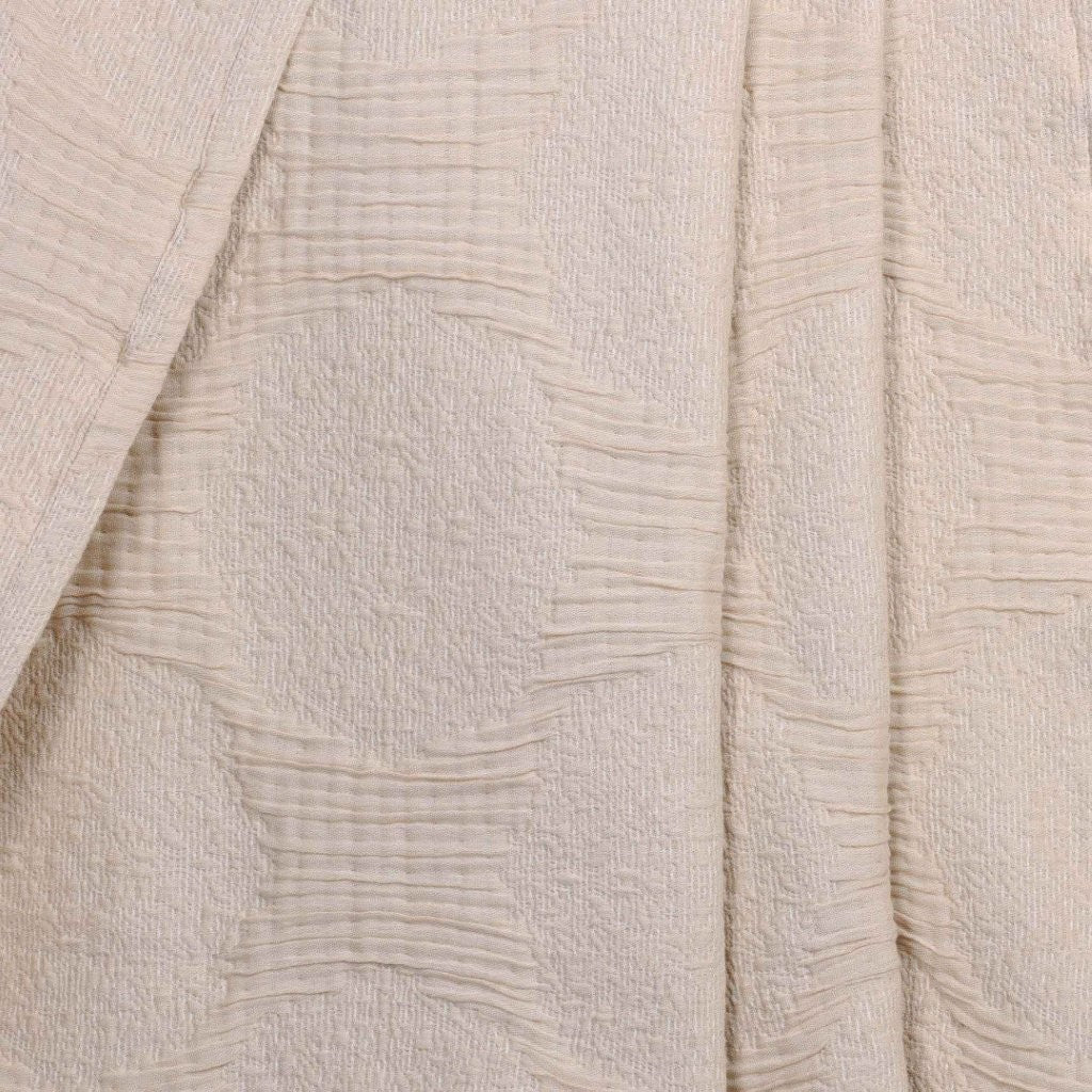 Tanta Cotton Medium Weight Crinkle Woven Coverlet - Soft & Breathable Bedspread for All Seasons | Perfect for Bedroom Decor, Guest Rooms & Cozy Home Styling