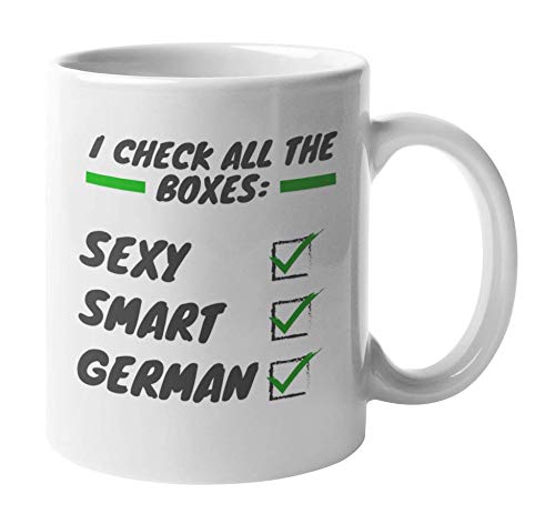 Stylish German Coffee & Tea Mug - 11oz Ceramic Cup for Hot & Cold Drinks - Perfect for Home, Office, or Gift Giving - Elegant Dinnerware & Decor