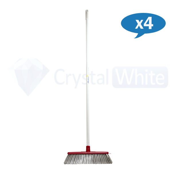 Oates Classic Plus Ultimate Indoor Broom with Handle - Heavy Duty Sweeping Tool for Hardwood Floors & Tile - Perfect for Kitchen, Living Room & Garage Cleaning