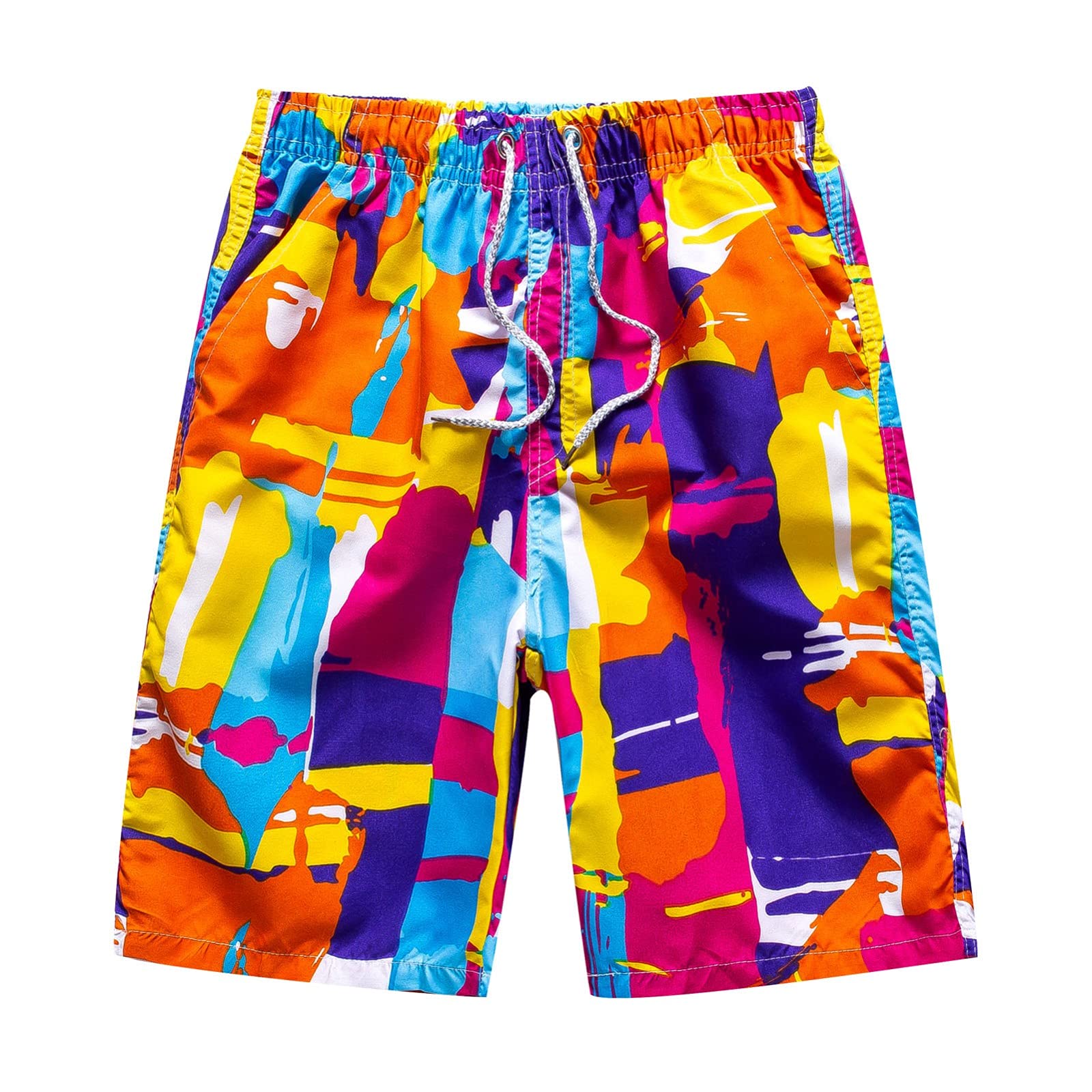 **Men's Quick-Dry Swim Trunks with Stylish Design - Comfortable Outdoor Swimming Shorts for Summer Beach, Pool & Water Sports**