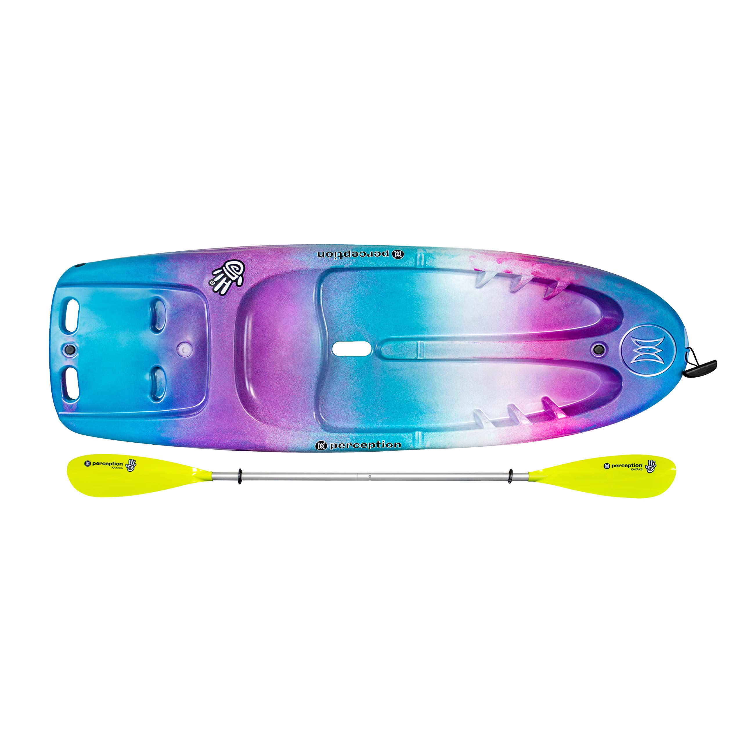 Perception Hi Five Sit on Top Kids Kayak for Youth up to 120 Lbs - 6'6