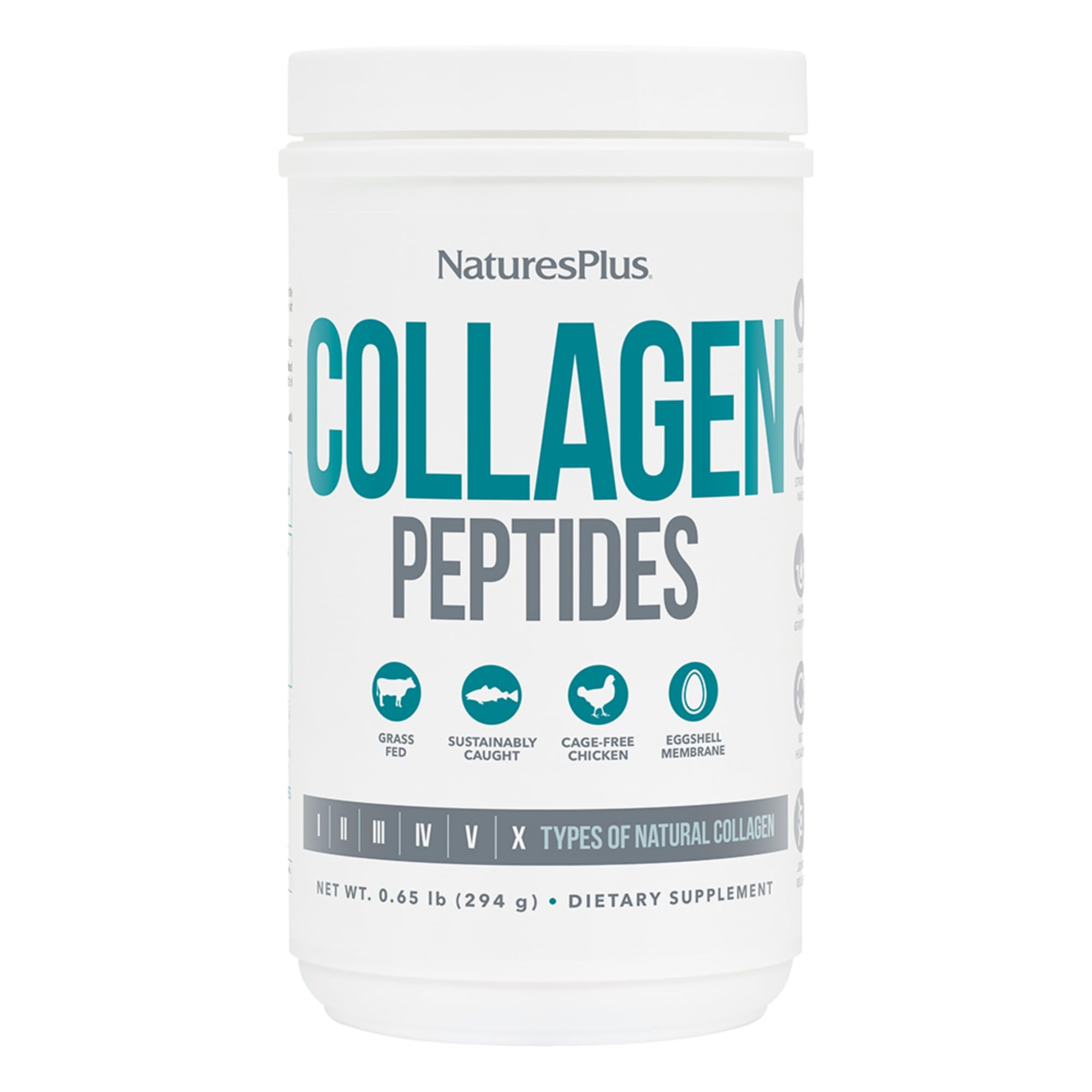 Natures Plus Collagen Peptides Powder - 0.65 lbs (Pack of 2) for Hair, Skin, Nails & Joint Support | Non-GMO, Gluten Free | 56 Servings | Immune System Booster | Perfect for Smoothies, Coffee & Post-Workout Recovery