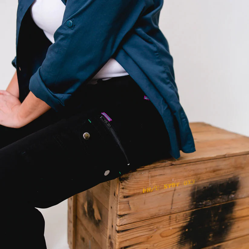 Women's Mid Rise Cargo Pants - Comfortable & Stylish for Outdoor, Hiking & Casual Wear
