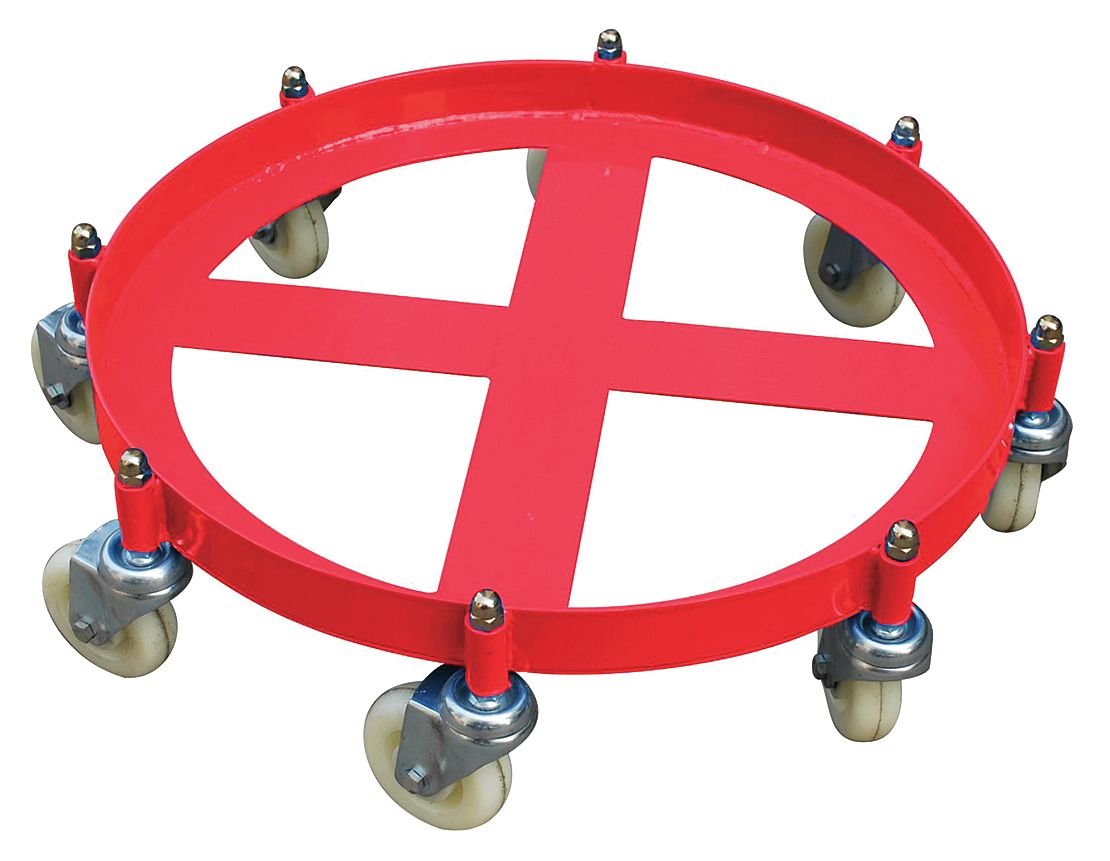 Heavy Duty Drum Dolly with 2000 lb Capacity - 55 Gallon Barrel Mover for Industrial & Warehouse Use