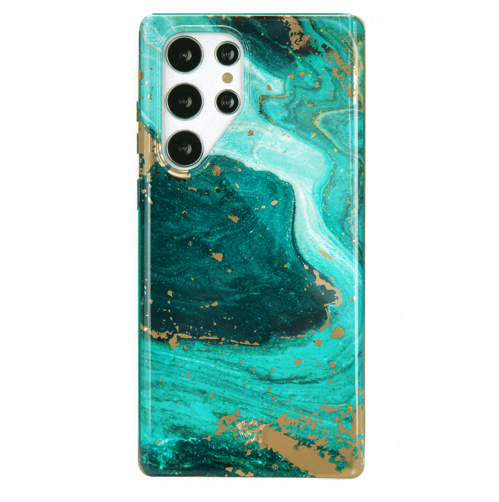 Premium Emerald Marble Samsung Phone Case - Durable Protective Cover for Samsung Galaxy [Model] - Stylish & Slim Design for Everyday Use, Work & Travel