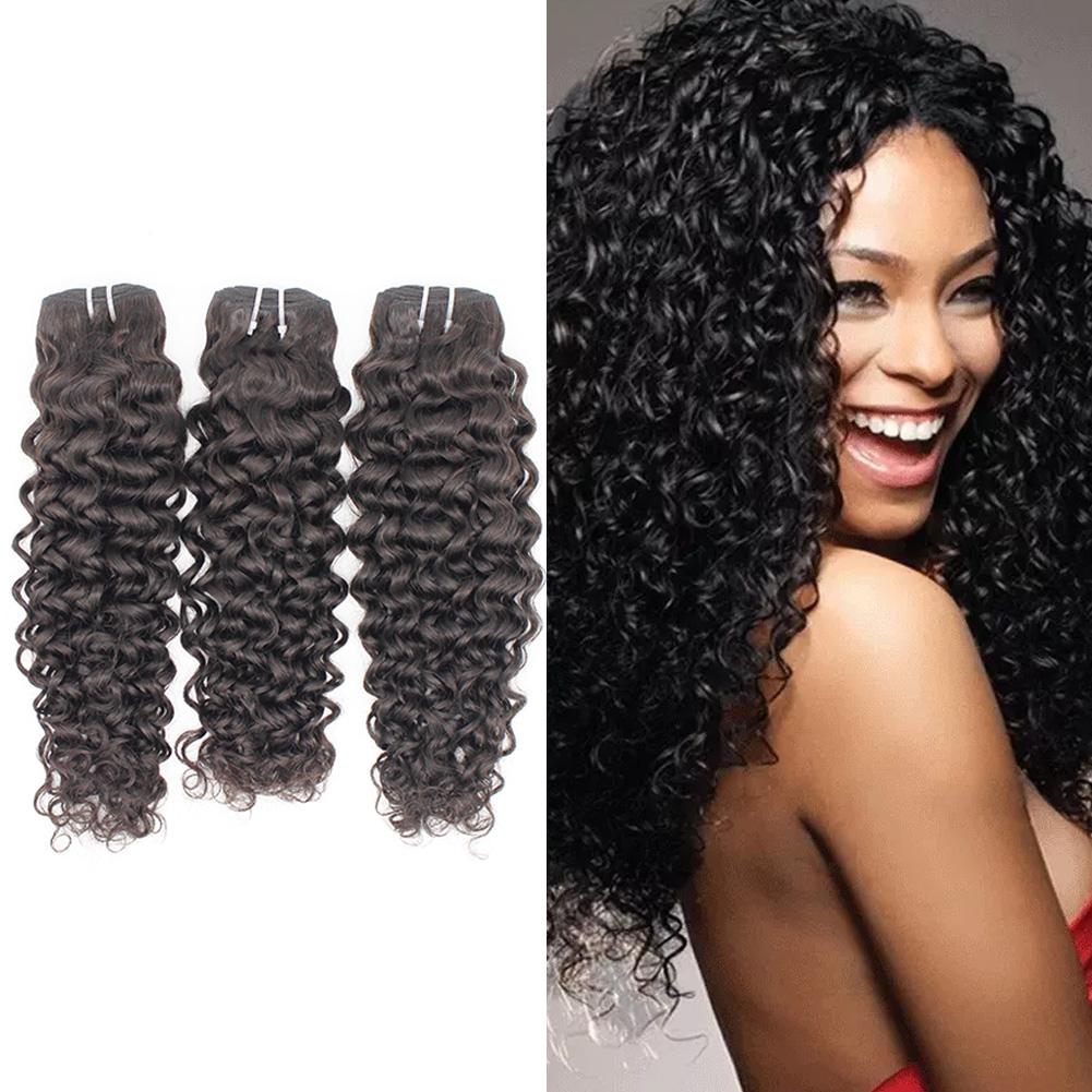 100% Virgin Italian Curly Human Hair Bundles - Natural Black Color for Weave, Extensions & Wigs | Perfect for Salon Styling & Everyday Wear