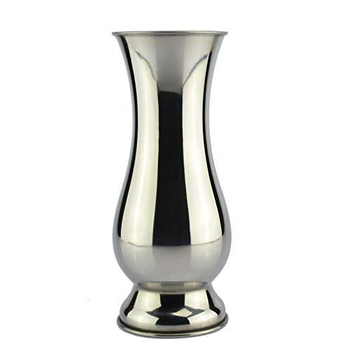 LICHUAN Modern Minimalist Stainless Steel Vase - 3.5