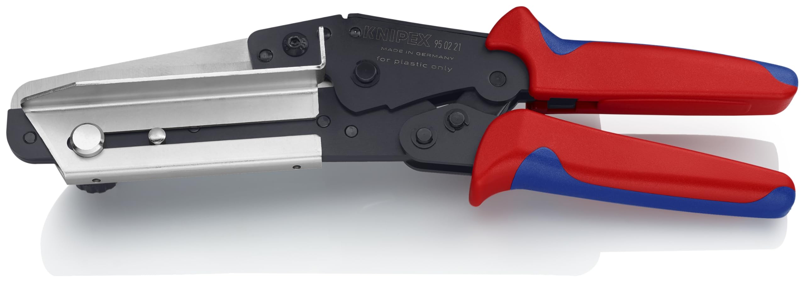 KNIPEX Vinyl Shears for Cable Ducts - Professional Red PVC Cable Cutter - Perfect for Electricians & DIY Cable Management Projects