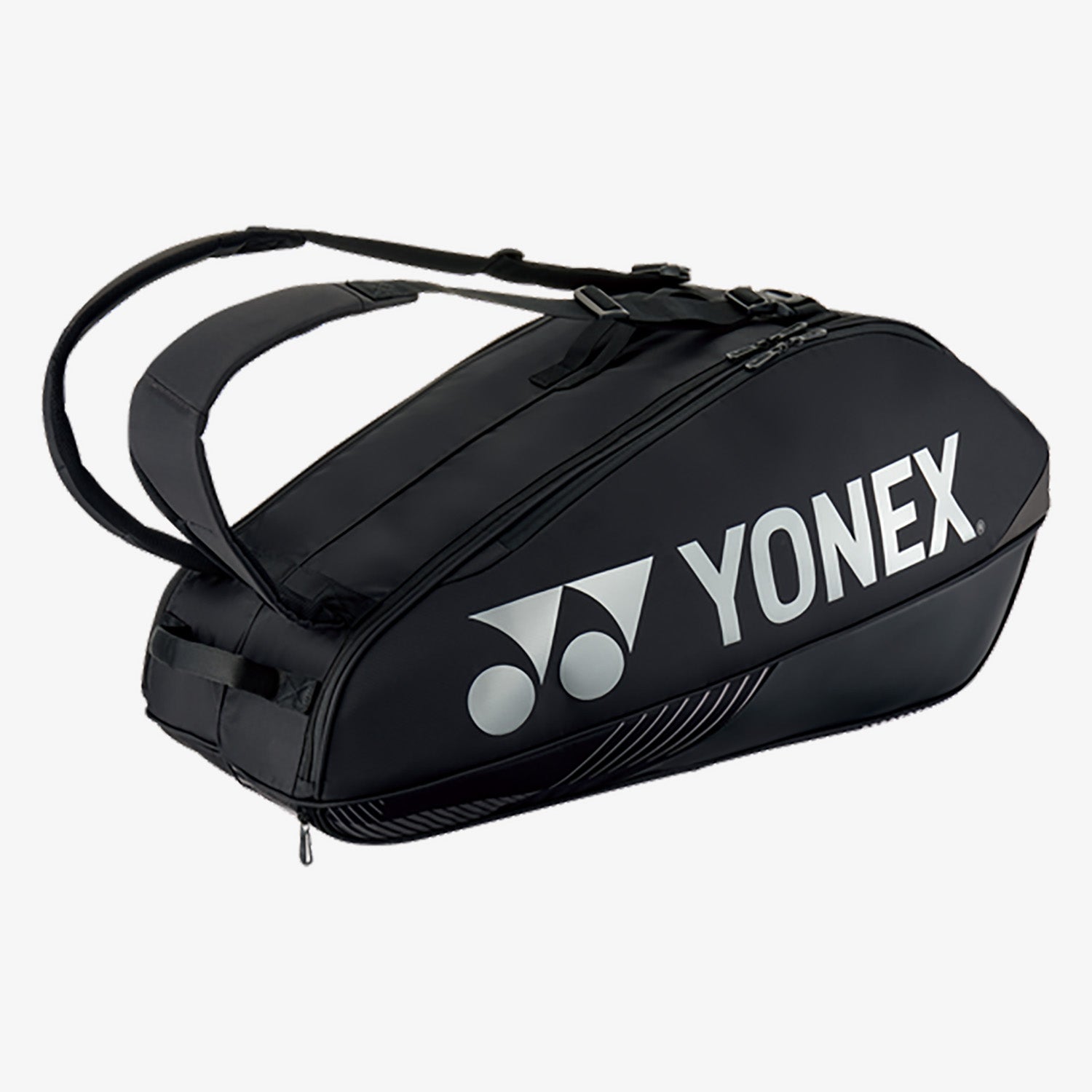 Yonex BAG92426BK Black 6-Pack Professional Badminton & Tennis Racket Bag - Perfect for Tournaments, Training & Travel