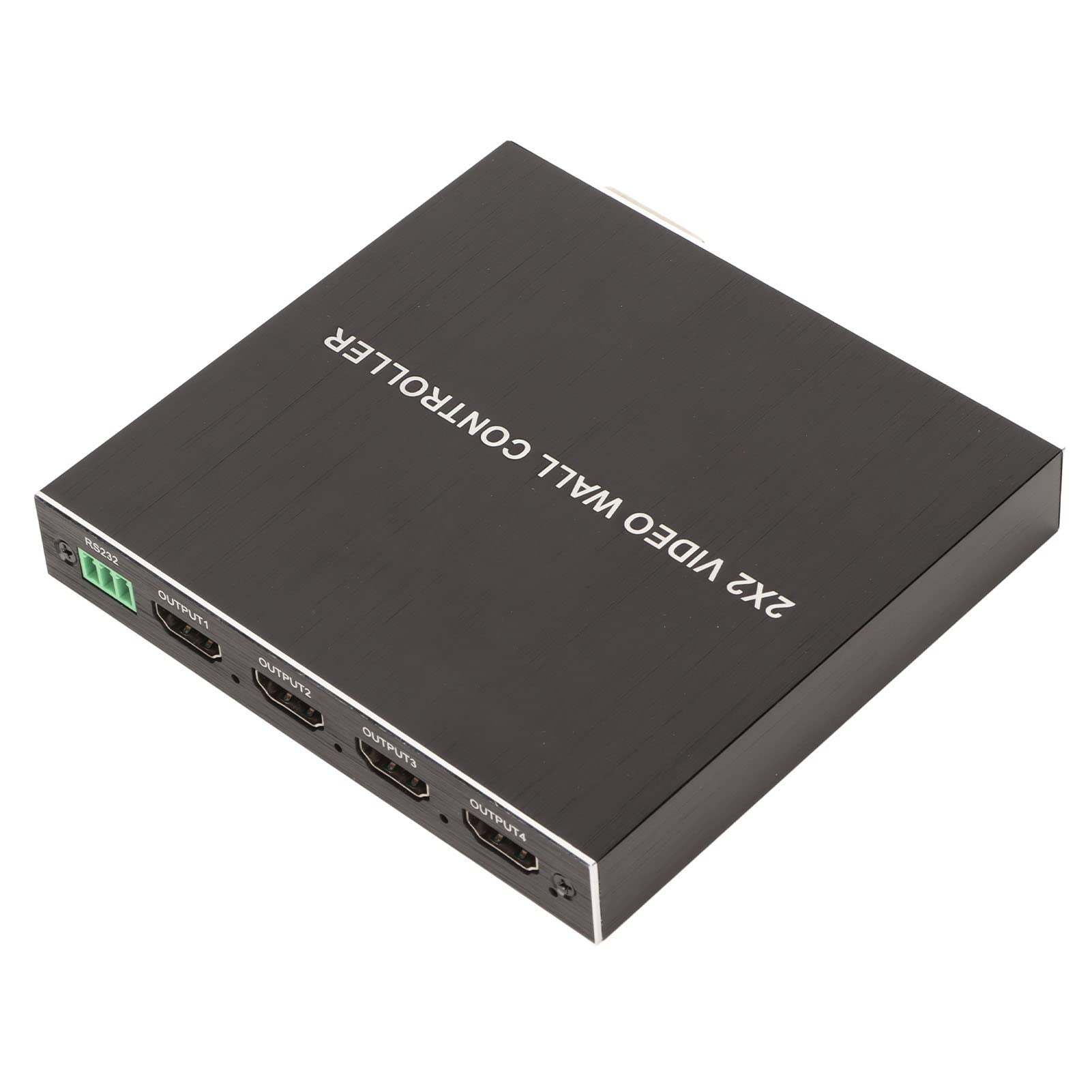 2x2 Video Wall Controller - 180° Flip HDMI/DVI Multi-Screen Processor with RS232 Control for Digital Signage, Conference Rooms & Home Theaters (US Stock)