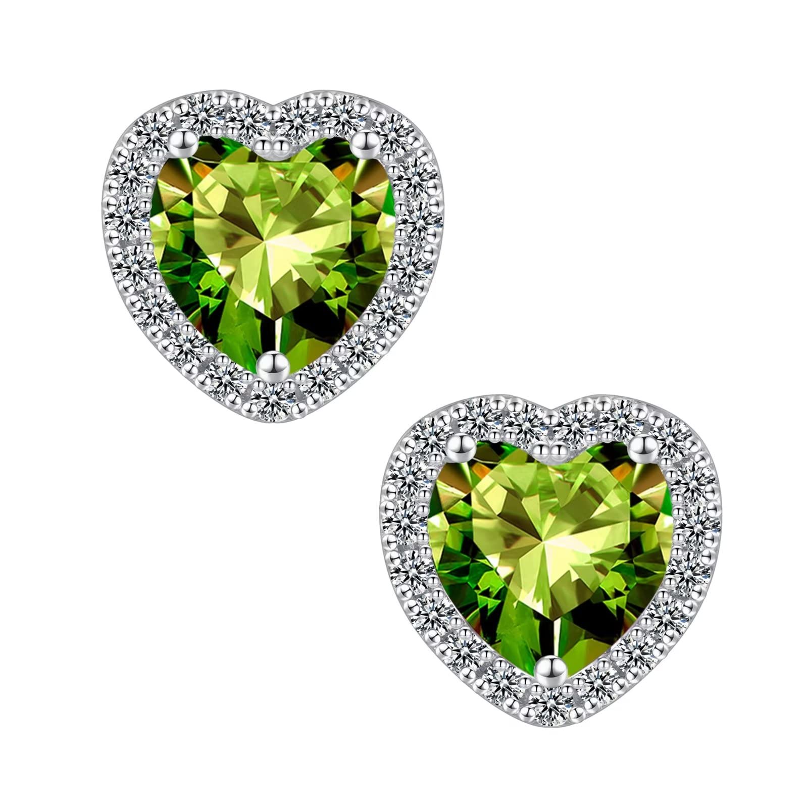 Memorjew Sterling Silver Birthstone Stud Earrings for Women - Elegant Anniversary, Christmas, Mother's Day & Birthday Gifts for Wife, Mom, Girlfriend | Perfect for Everyday Wear, Date Nights & Special Occasions