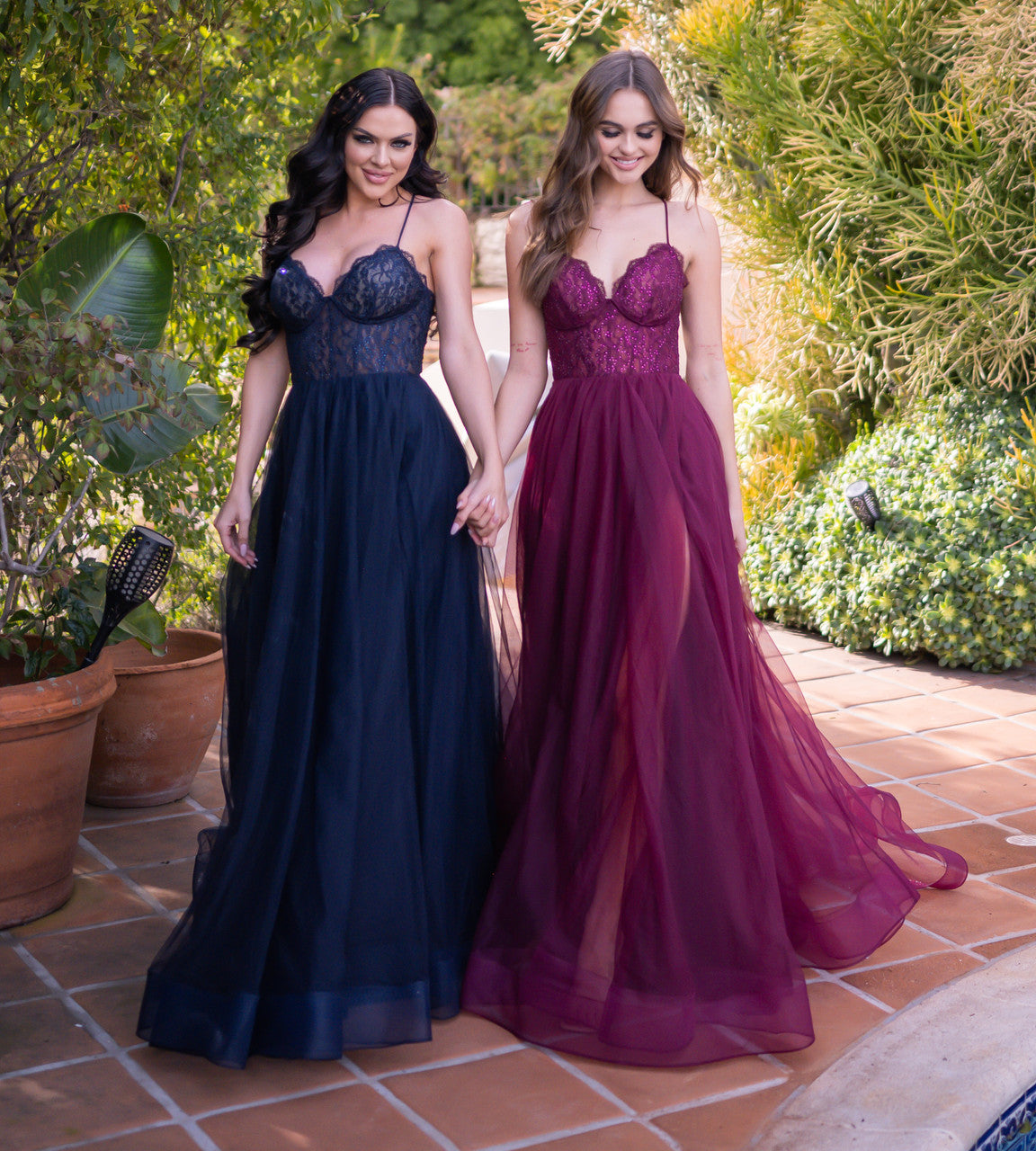 Elegant Dani Gown in Mulberry - Perfect for Weddings, Parties & Special Occasions