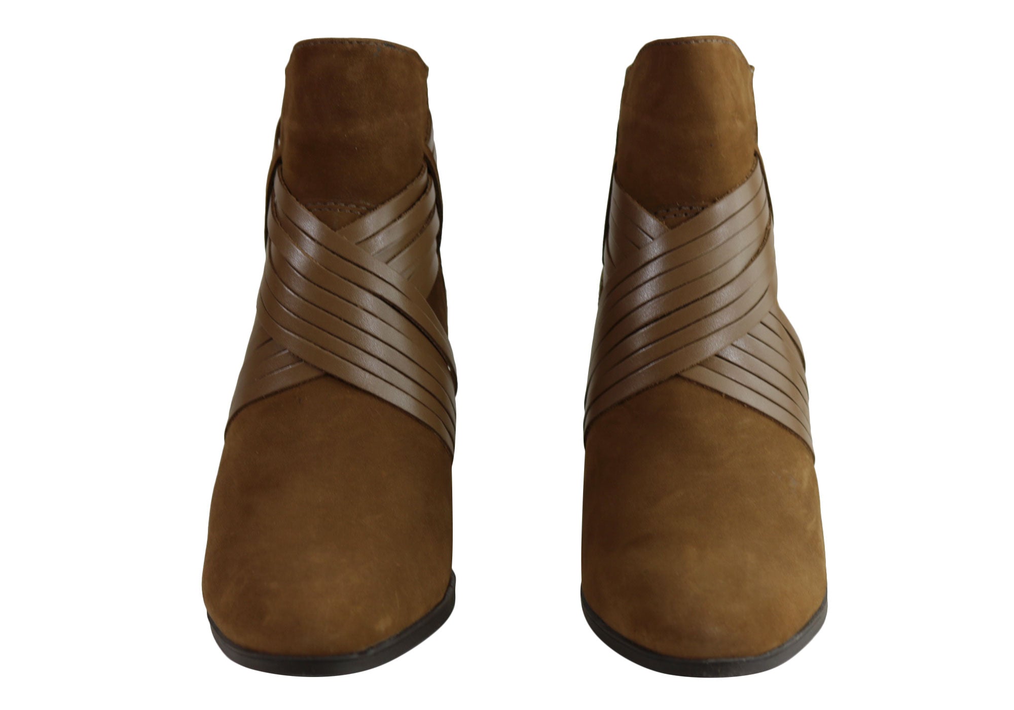 Dazzani Lina Women's Comfort Leather Heel Ankle Boots - Made in Brazil - Stylish & Comfortable Shoes for Work, Party & Everyday Wear