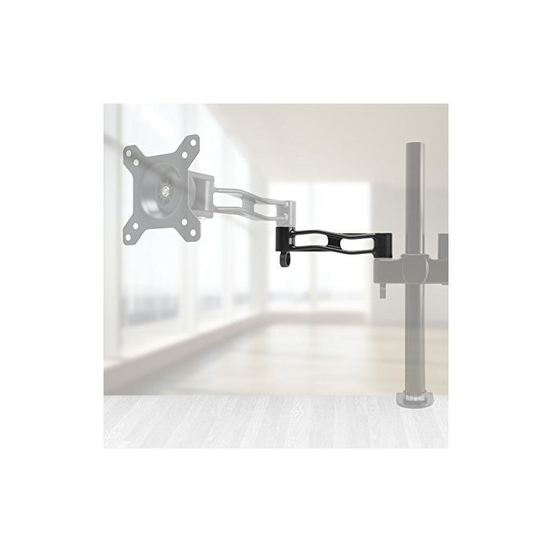 Duronic DM35 Monitor Mount Replacement Arms [2 Pack] - Aluminum Extension Arms for DM351 DM352 DM353 DM354 Desk Mounts - 18cm x 4cm Black Accessories | Perfect for Dual Monitor Setup & Workspace Organization
