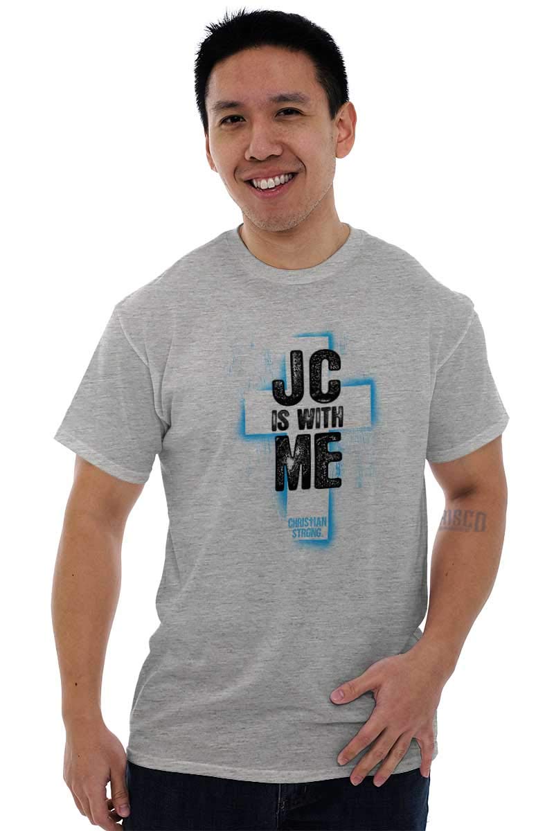 Christ is with Me Christian Faith Graphic T-Shirt for Men & Women - Inspirational Religious Apparel for Church, Bible Study & Daily Wear