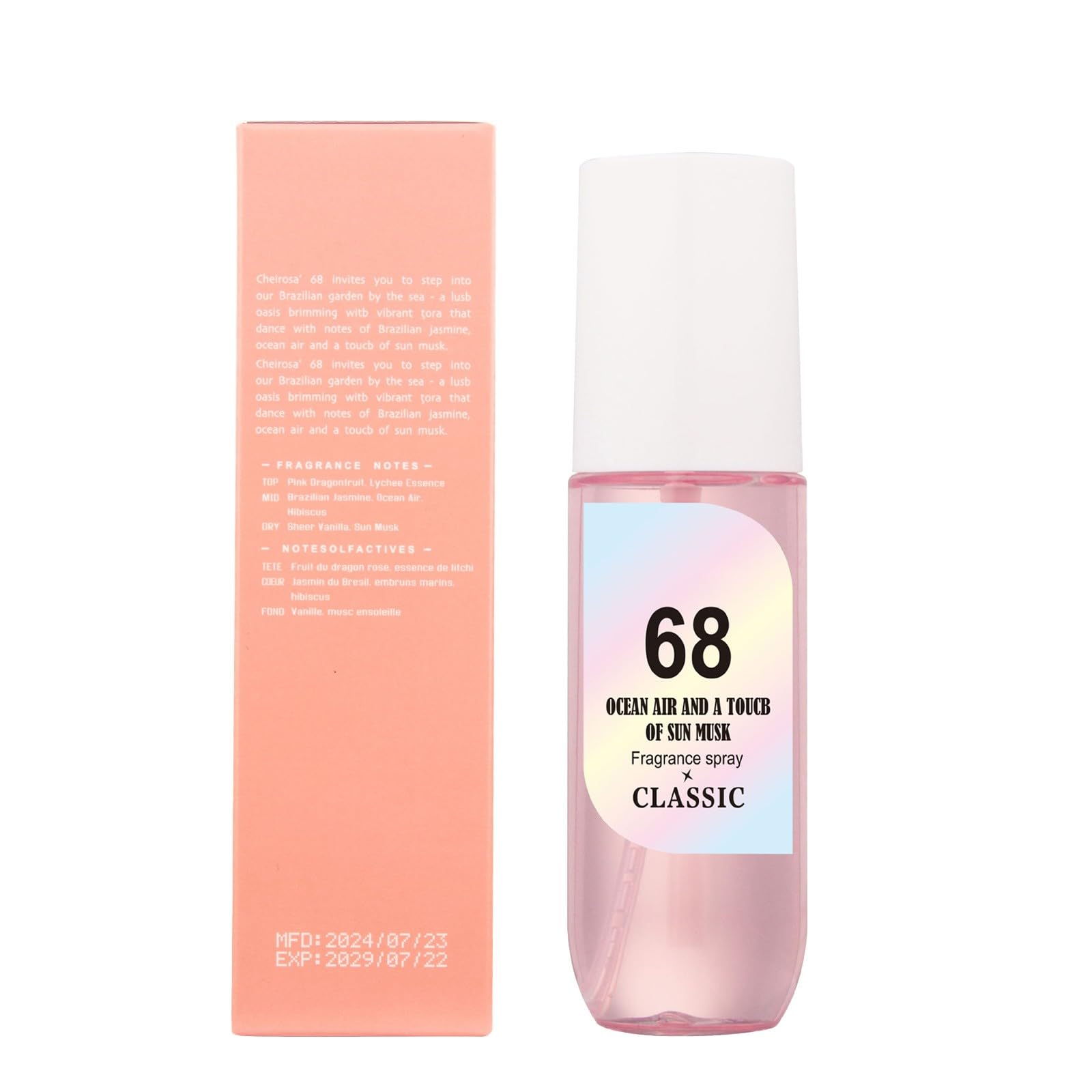 Long Lasting Women's Body Spray & Hair Perfume Mist - Floral Fragrance for Parties, Dates & Festivals | Lightweight Pink Scent for Daily Use, Work & Special Occasions