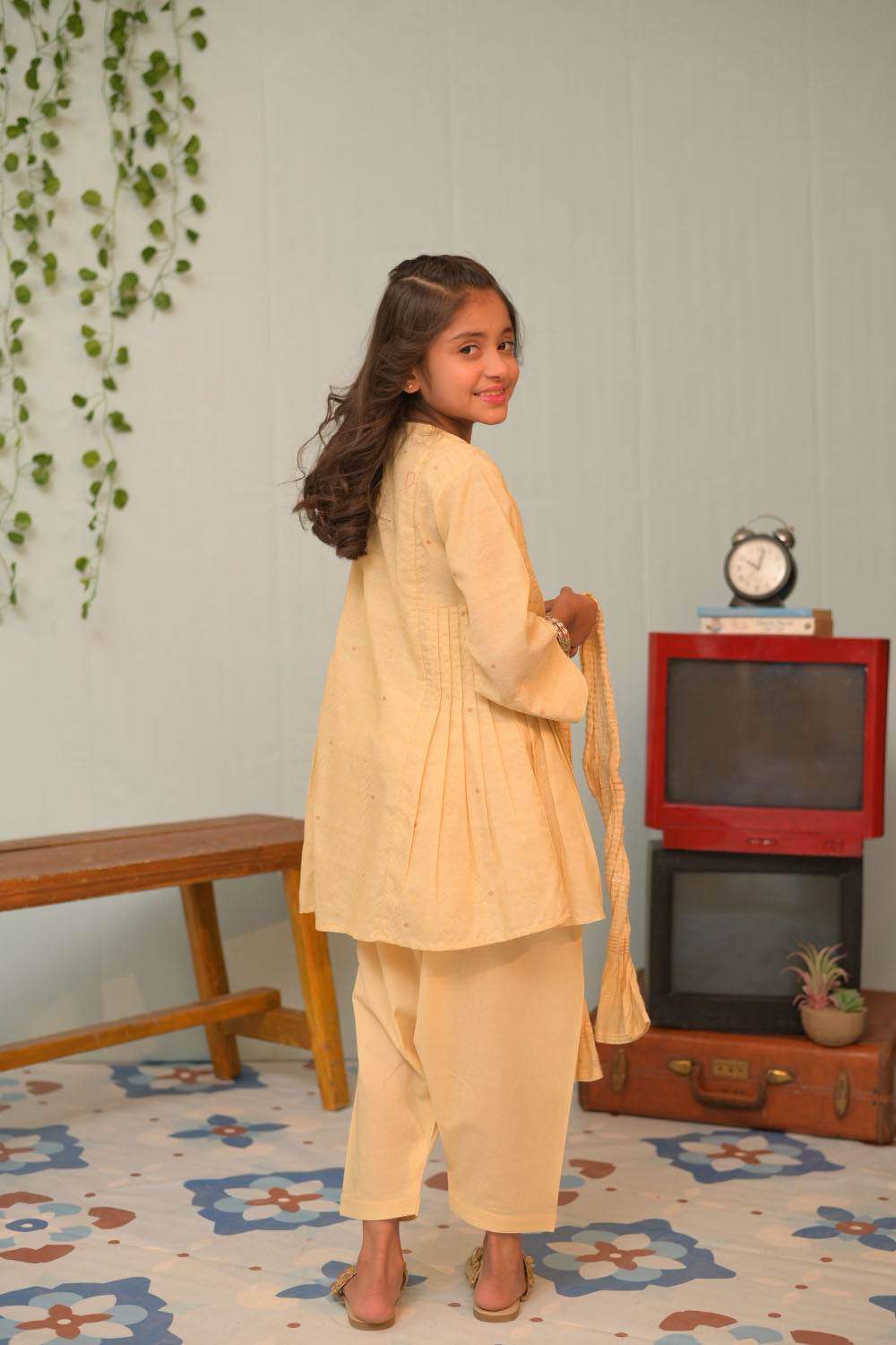 Elegant Cotton Jacquard Fawn Stitched Suit for Women - Perfect for Office Wear, Business Meetings & Special Occasions