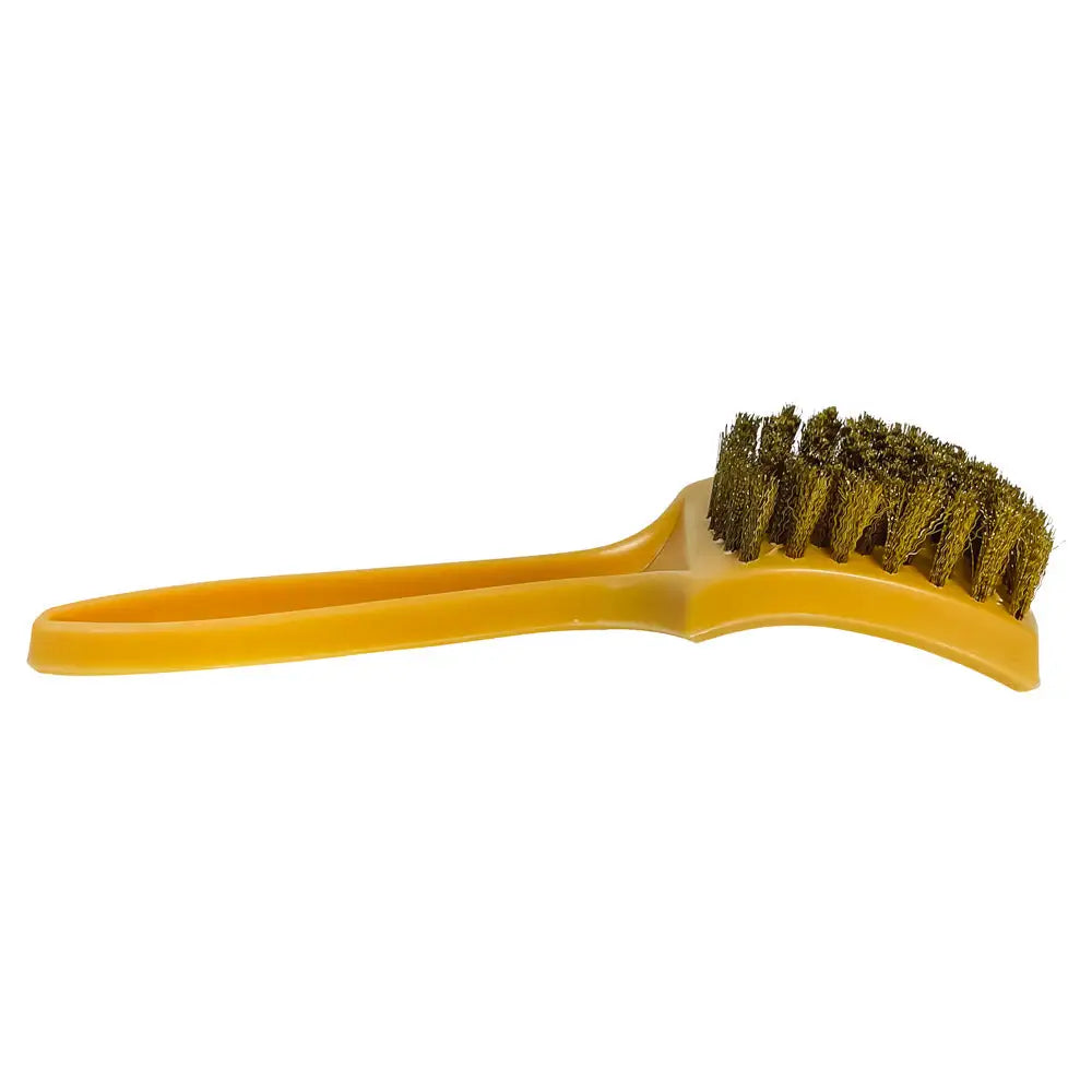 Premium AA Brass Cleaning Brush with Ergonomic Nylon Handle - Heavy Duty Metal Polish Tool for Jewelry, Instruments & Home Decor Maintenance