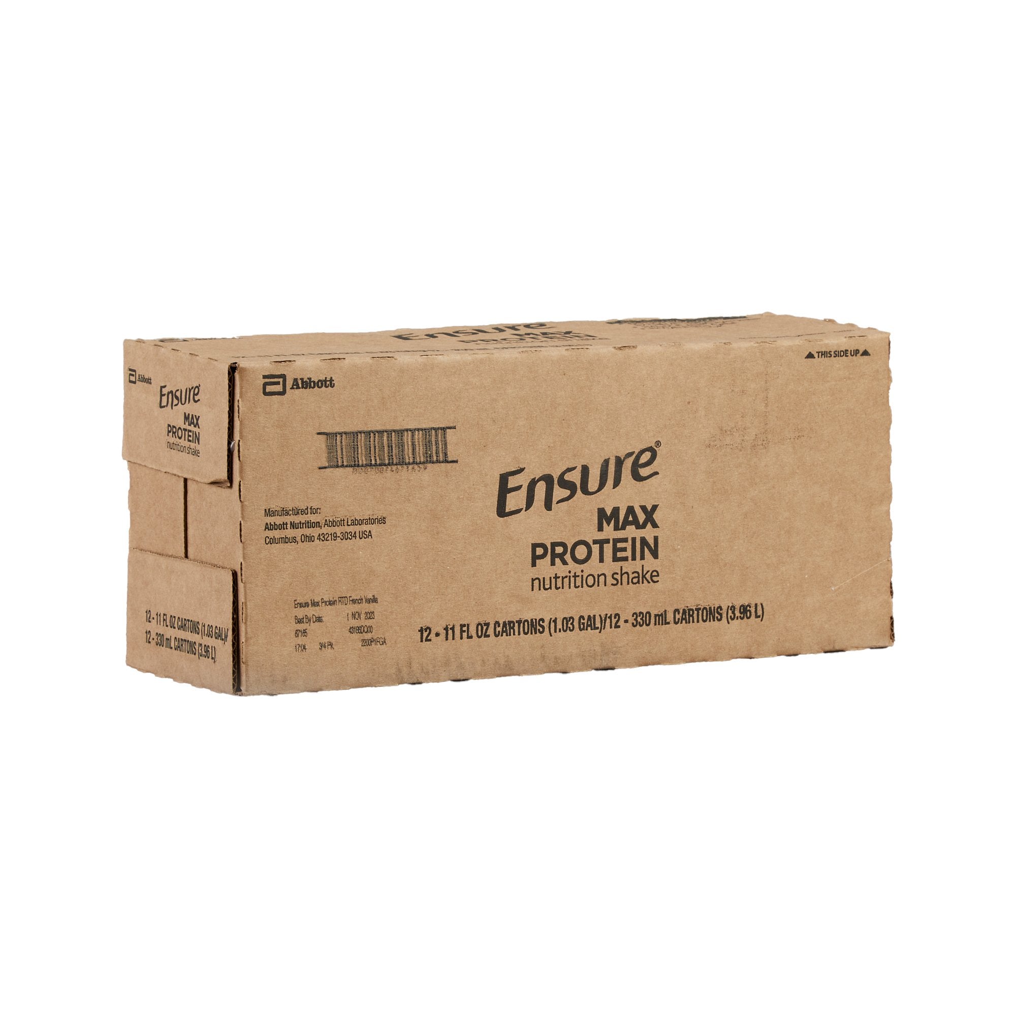 Ensure Max Protein Shake - High Protein Oral Supplement Drink (11 oz Liquid, Reclosable Carton) for Muscle Recovery, Weight Management & Active Lifestyle