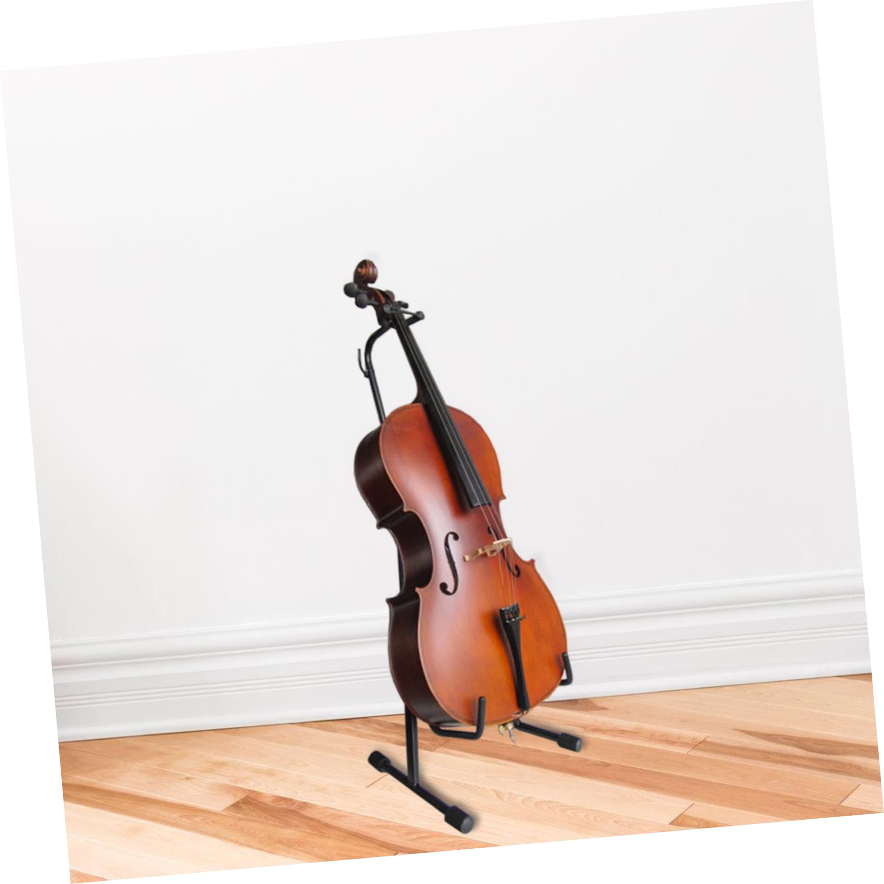 VICASKY Adjustable Cello Stand Holder - Heavy Duty Violoncello Rack for Full Size 4/4 Cello - Secure Clamp & Stable Support - Perfect for Practice, Performance & Storage (Black)