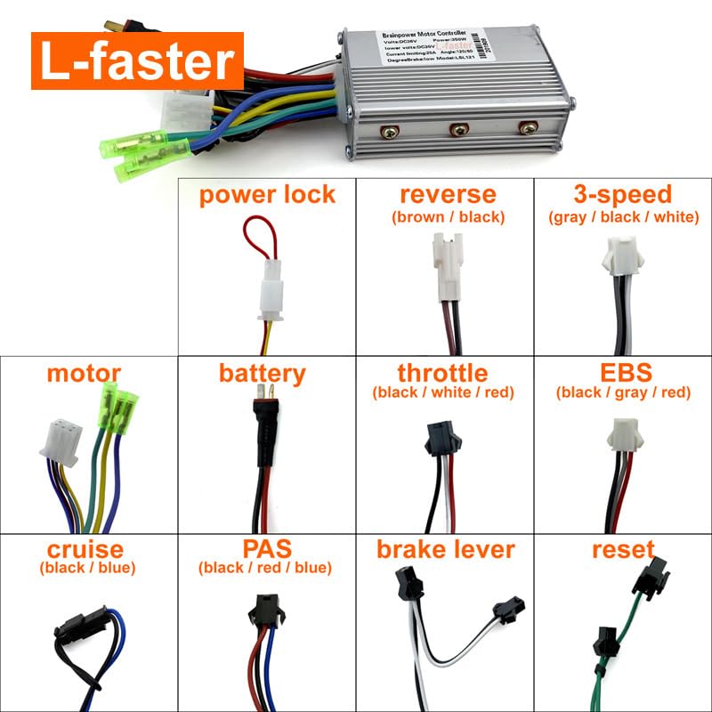 36V 350W Electric Scooter Conversion Kit - 8 Inch Brushless Hub Motor for DIY Kick Scooter & Trikke - Up to 30KM/H Speed - Perfect for Commuting & Urban Travel