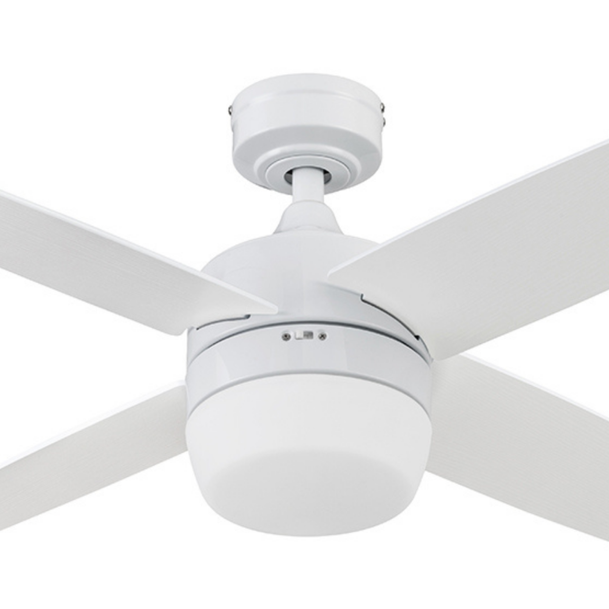 44 Inch White Atlas Ceiling Fan with Remote Control - Perfect for Living Room, Bedroom, and Outdoor Spaces