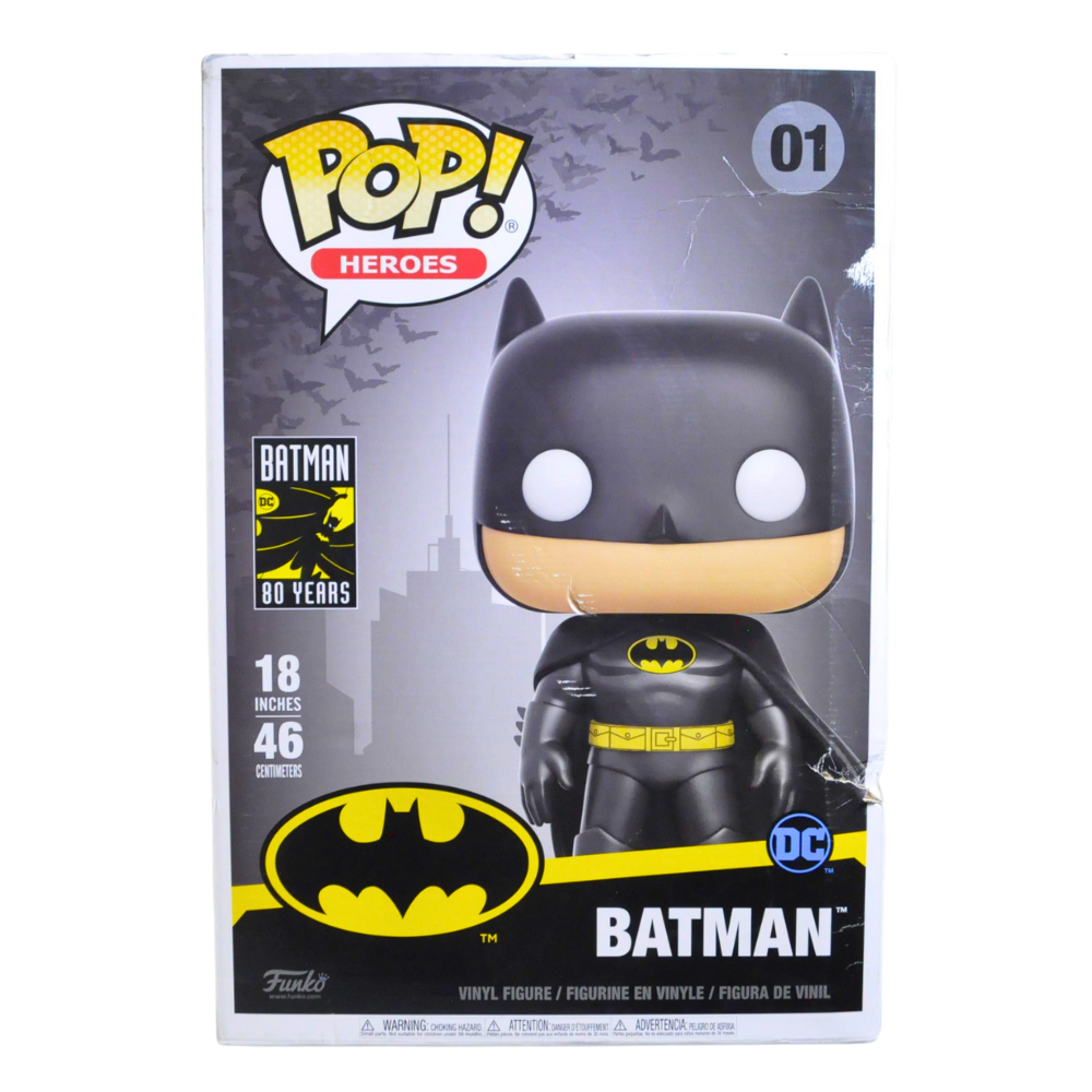 Funko Pop! Giant Batman 18-Inch Collectible Figure - Perfect for Superhero Fans, Room Decor, and Gift Giving