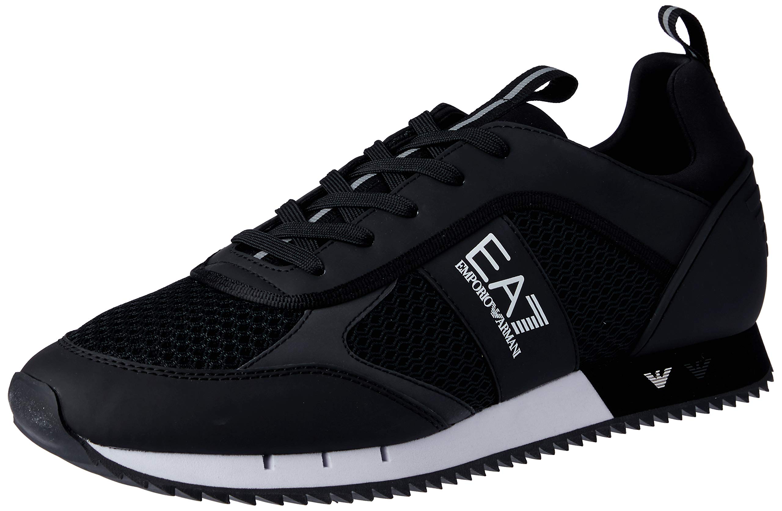 Men's Breathable Woven Running Shoes - Lightweight Athletic Sneakers for Men in Black/White | Perfect for Jogging, Gym Workouts & Casual Wear