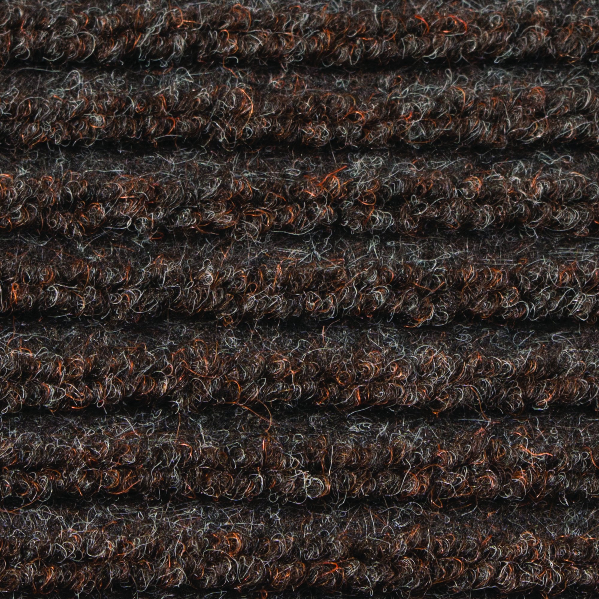 Herco 3' x 4' Indoor Outdoor Ribbed Carpet Entrance Mat - Brown | Non-Slip Doormat for Front Door, Patio, Garage & Deck | Water-Resistant & Durable Floor Mat for Home & Business Use