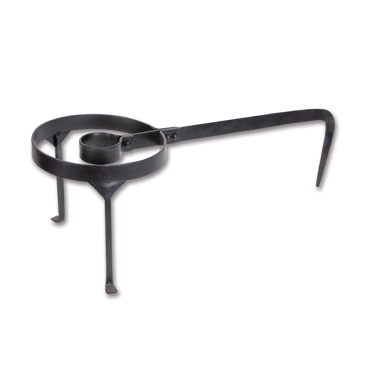 Hand Forged Medieval Viking Iron Cooking Tripod Stand for Campfire - Authentic Reenactment Gear for Outdoor Cooking, BBQ & Historical Events