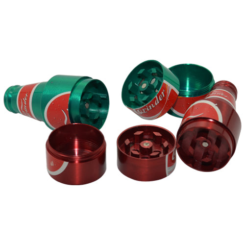Premium 4-Piece Beer Bottle Herb Grinder - Durable Zinc Alloy Spice Crusher with Pollen Catcher - Perfect for Grinding Herbs, Spices & Tobacco - Ideal for Home, Travel & Outdoor Use